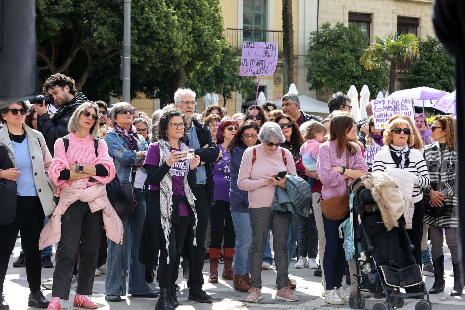 Imágenes de la manifestación en Jerez por el Día Internacional de las Mujeres