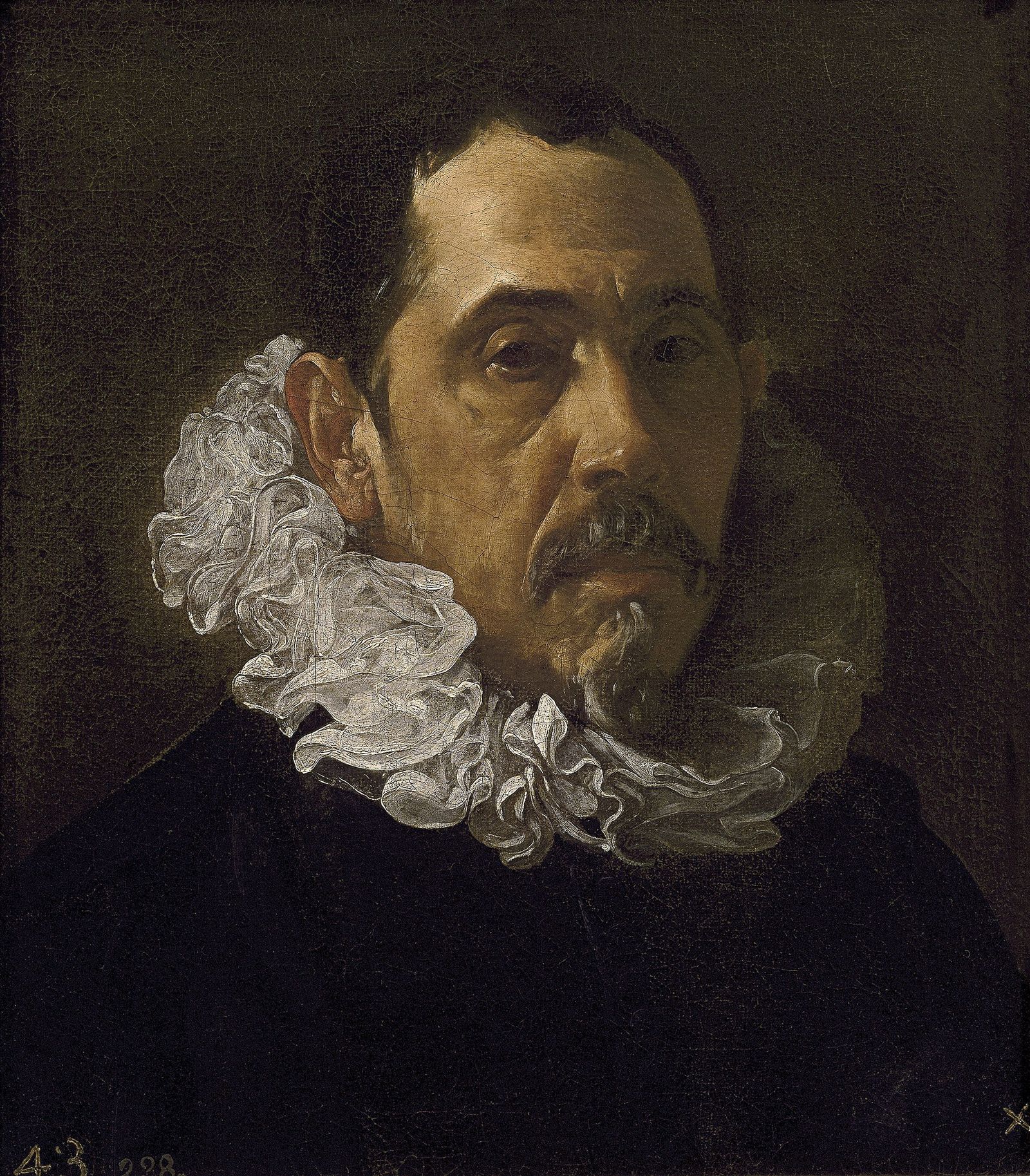 Retrato de Pacheco realizado por su yerno Diego Velázquez.
