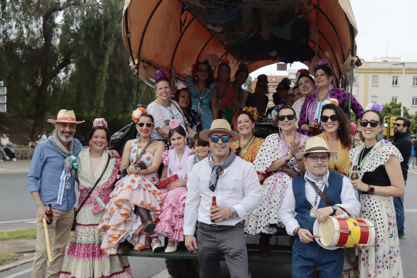 Imágenes de los carros de la Hermandad del Rocío de Huelva