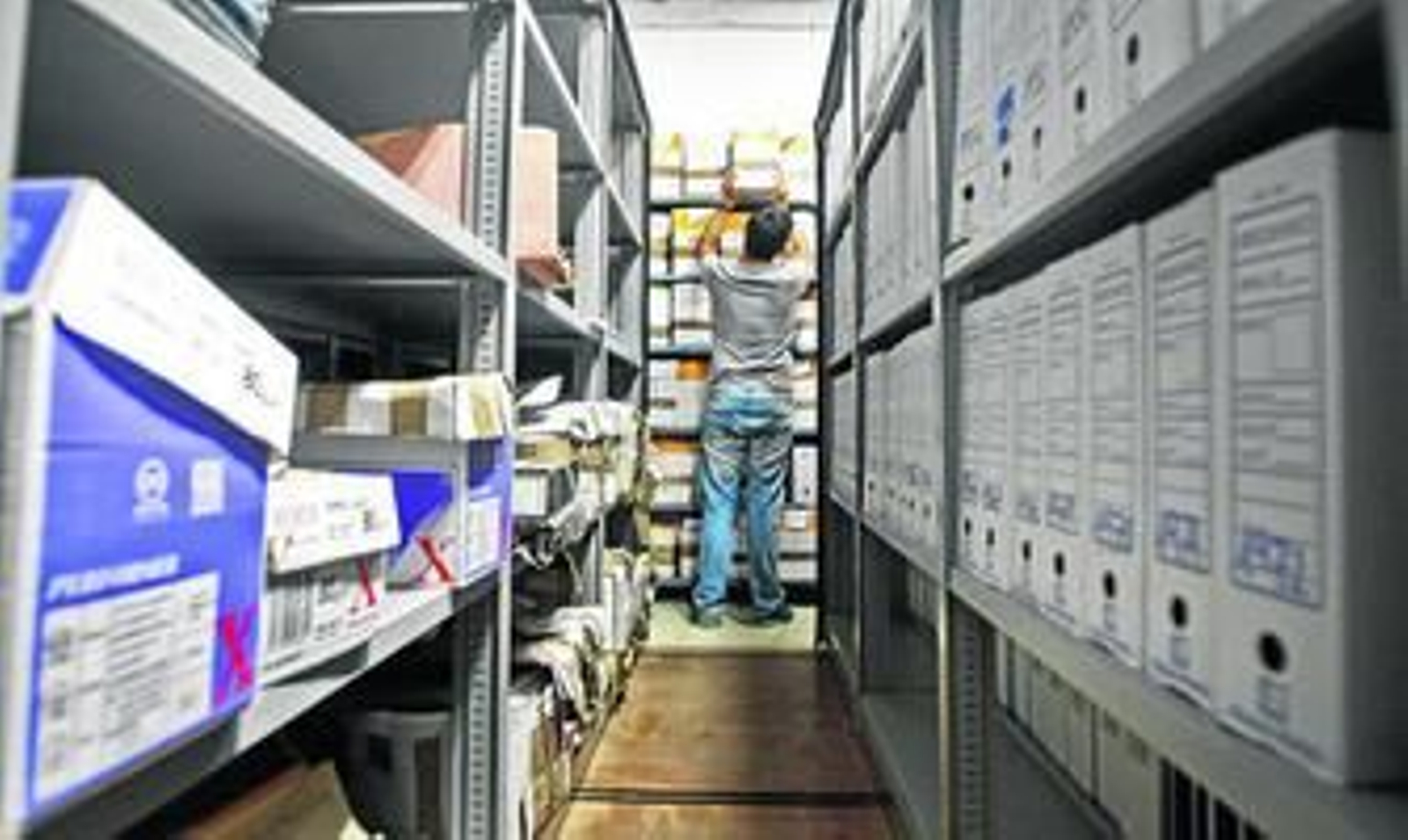 Imagen del archivo de una de las salas de la Audiencia Provincial de Cádiz.