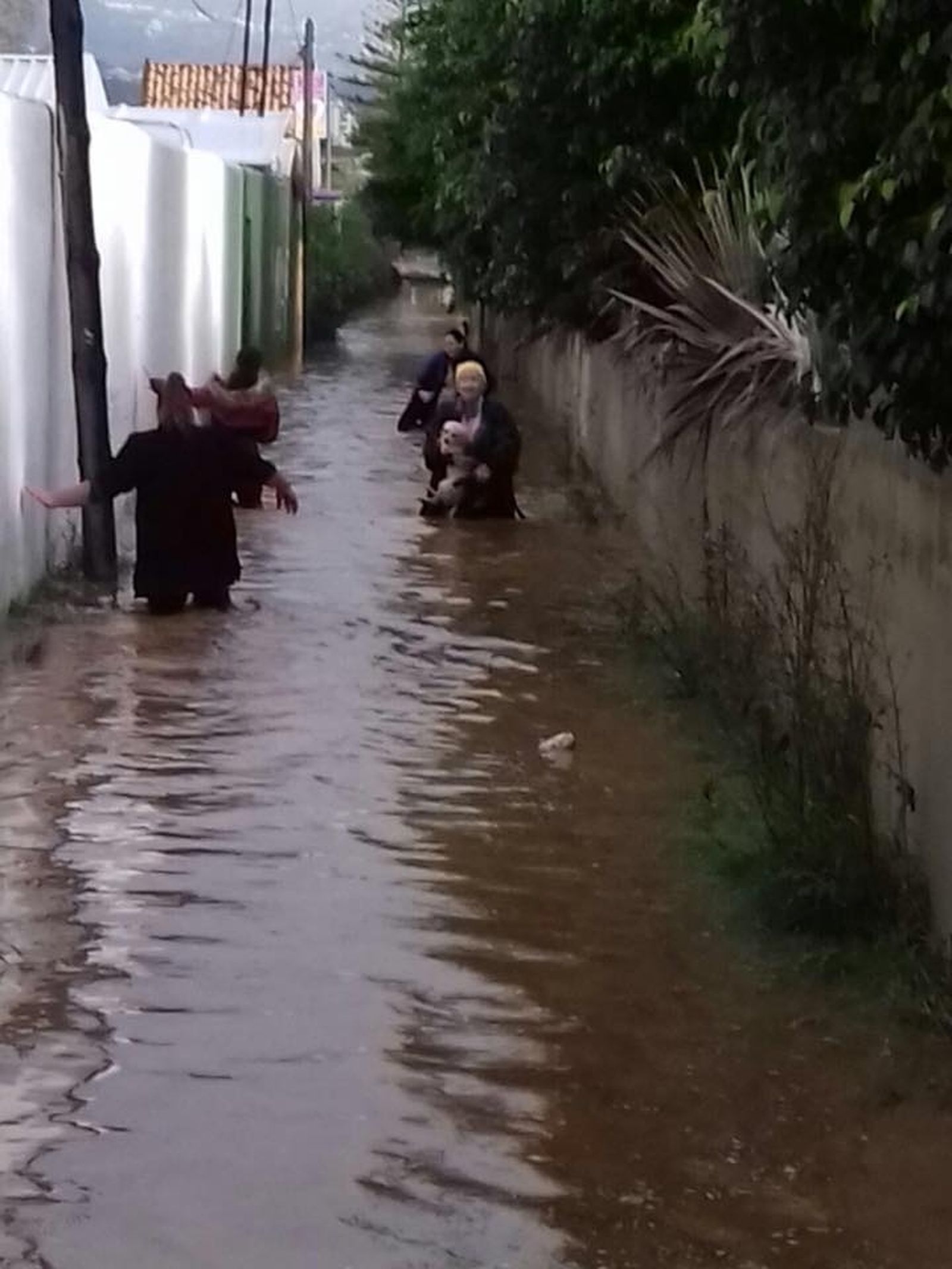 Varios vecinos desalojados.