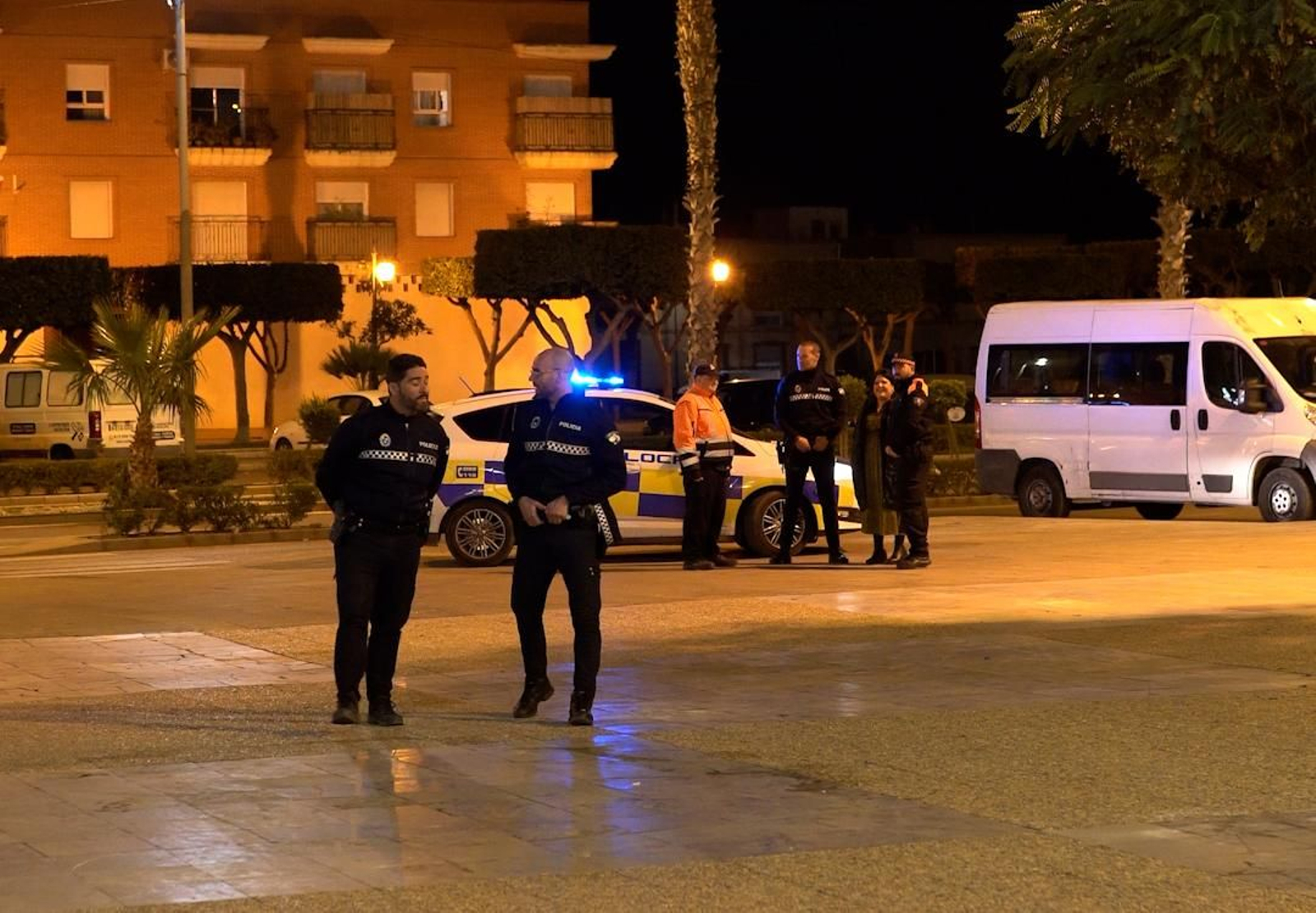 Efectivos de la Policía Local de Níjar durante un evento.