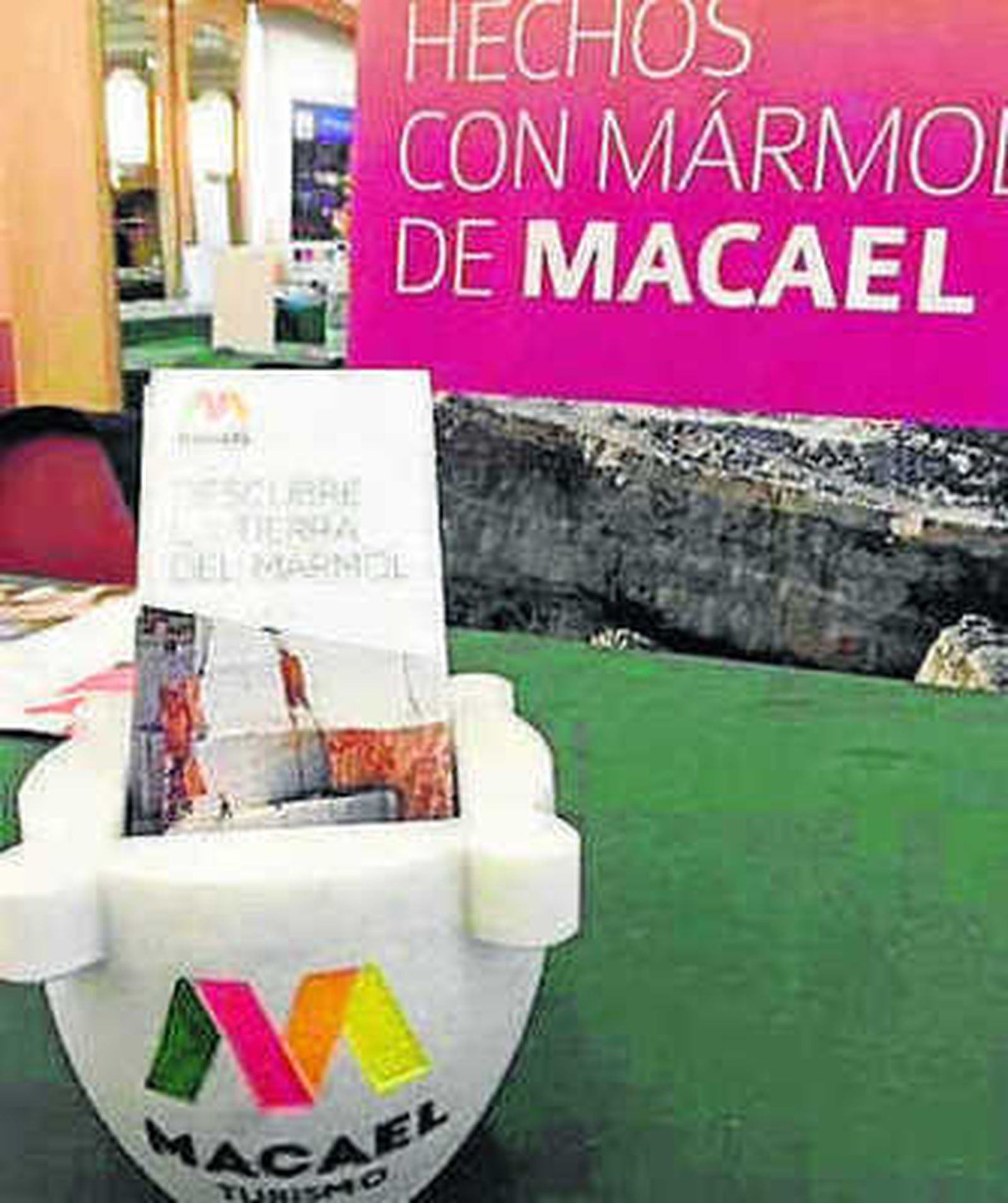 Merchandising de Macael en Madrid.