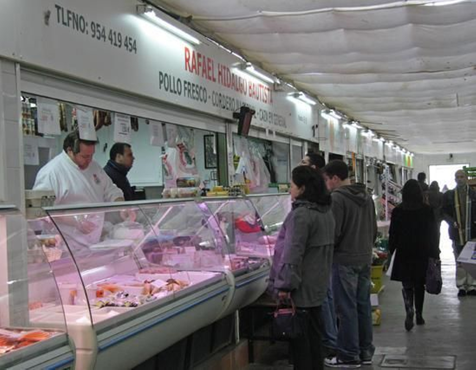 Interior del mercado de la Puerta de la Carne.

Foto: B. Vargas