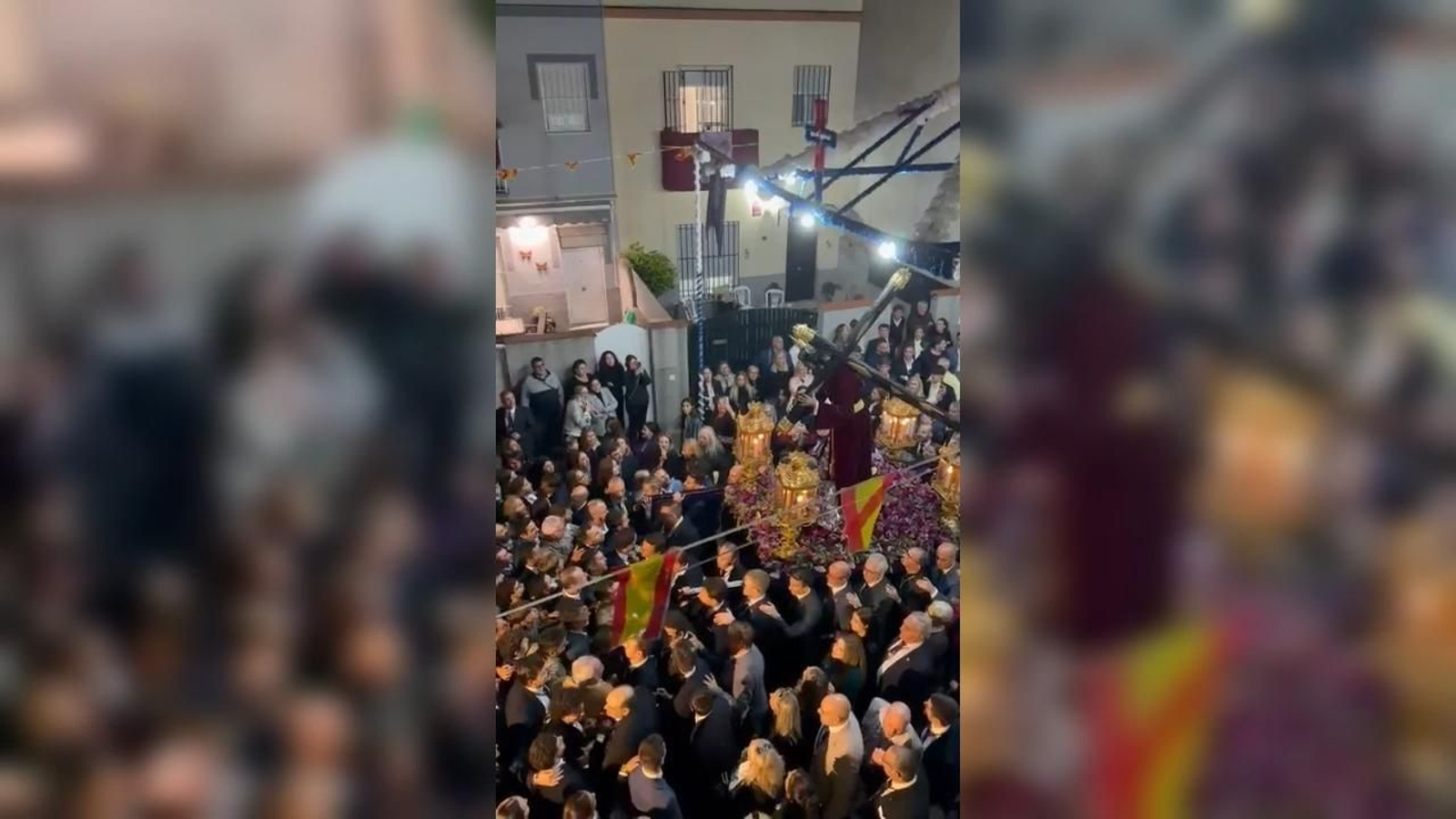 Así celebra La Algaba el primer traslado misional de Jesús Nazareno