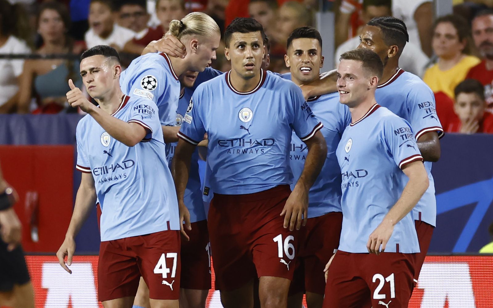 Las imágenes del Sevilla fc- Manchester City fc