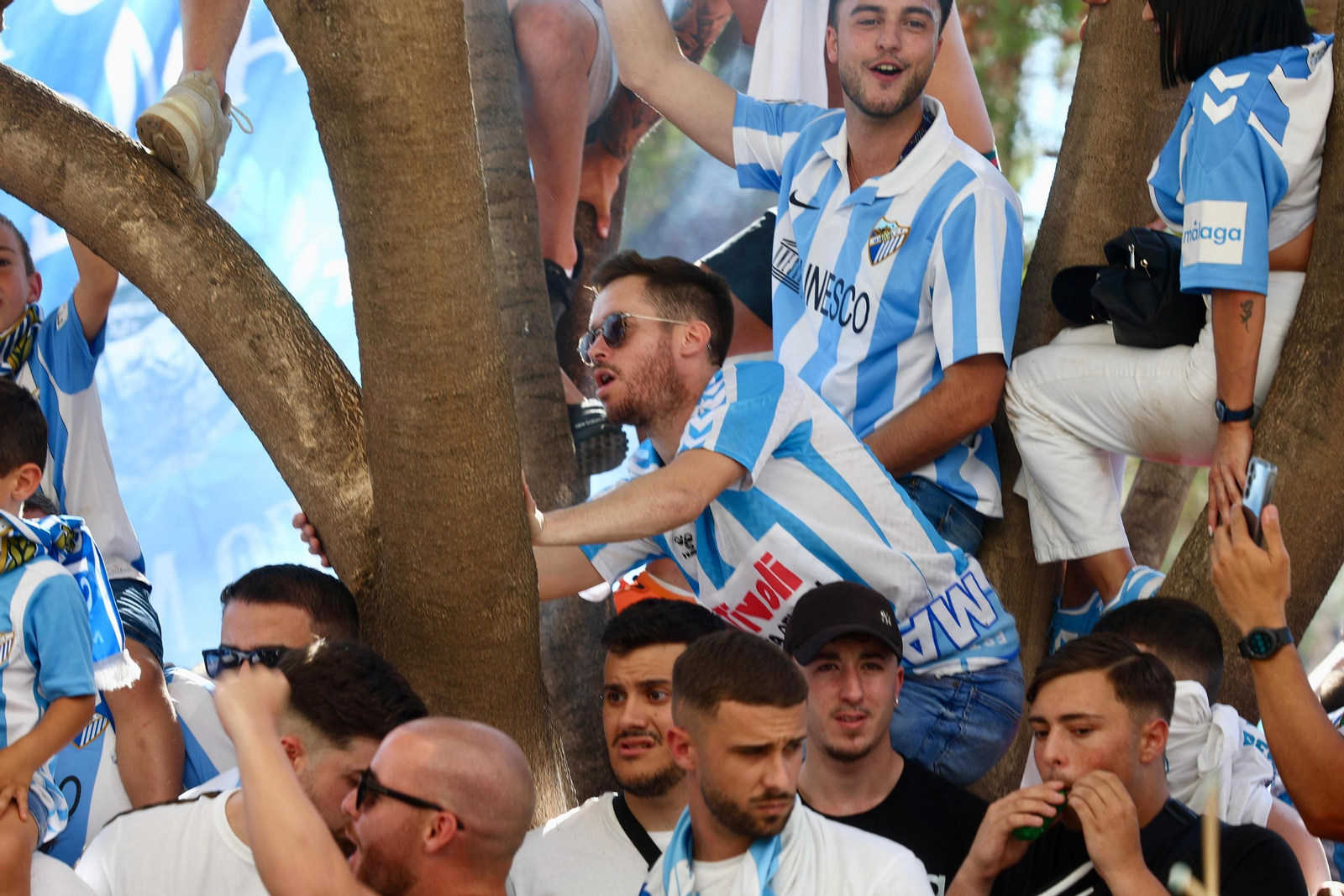 Las fotos de otra exhibición de la afición antes del Málaga-Nàstic