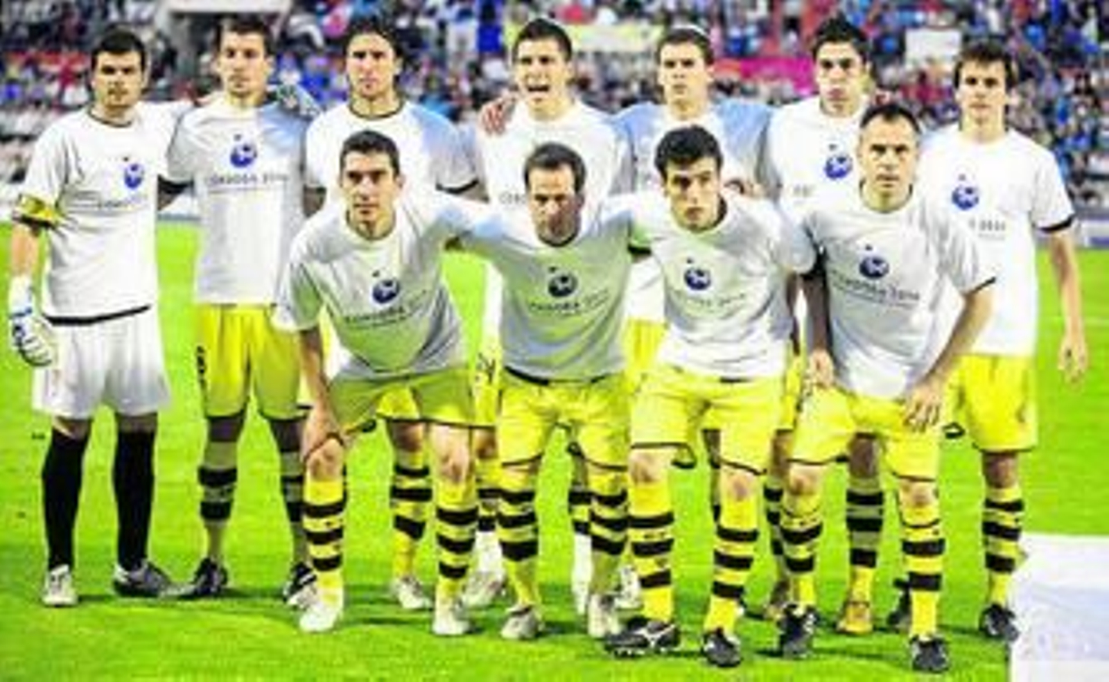 Once del Córdoba en el 4-0 encajado en el Rico Pérez en mayo de 2010.