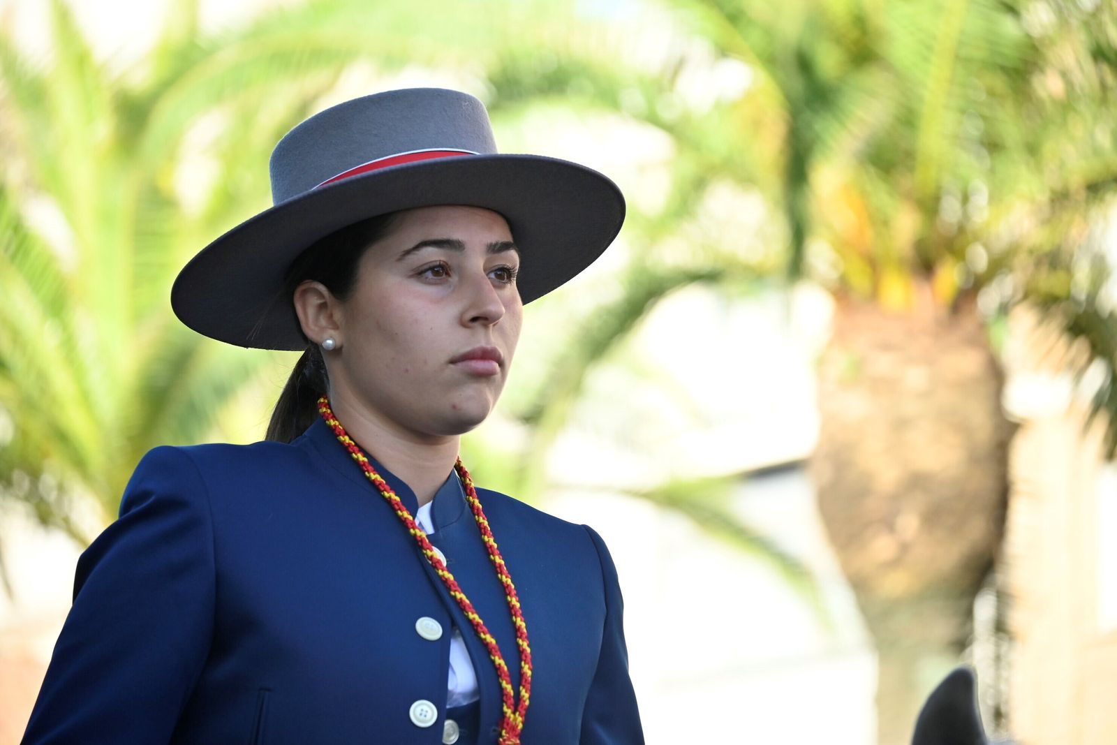 Imágenes de los peregrinos de la Hermandad de Emigrantes en su salida por las calles de Huelva