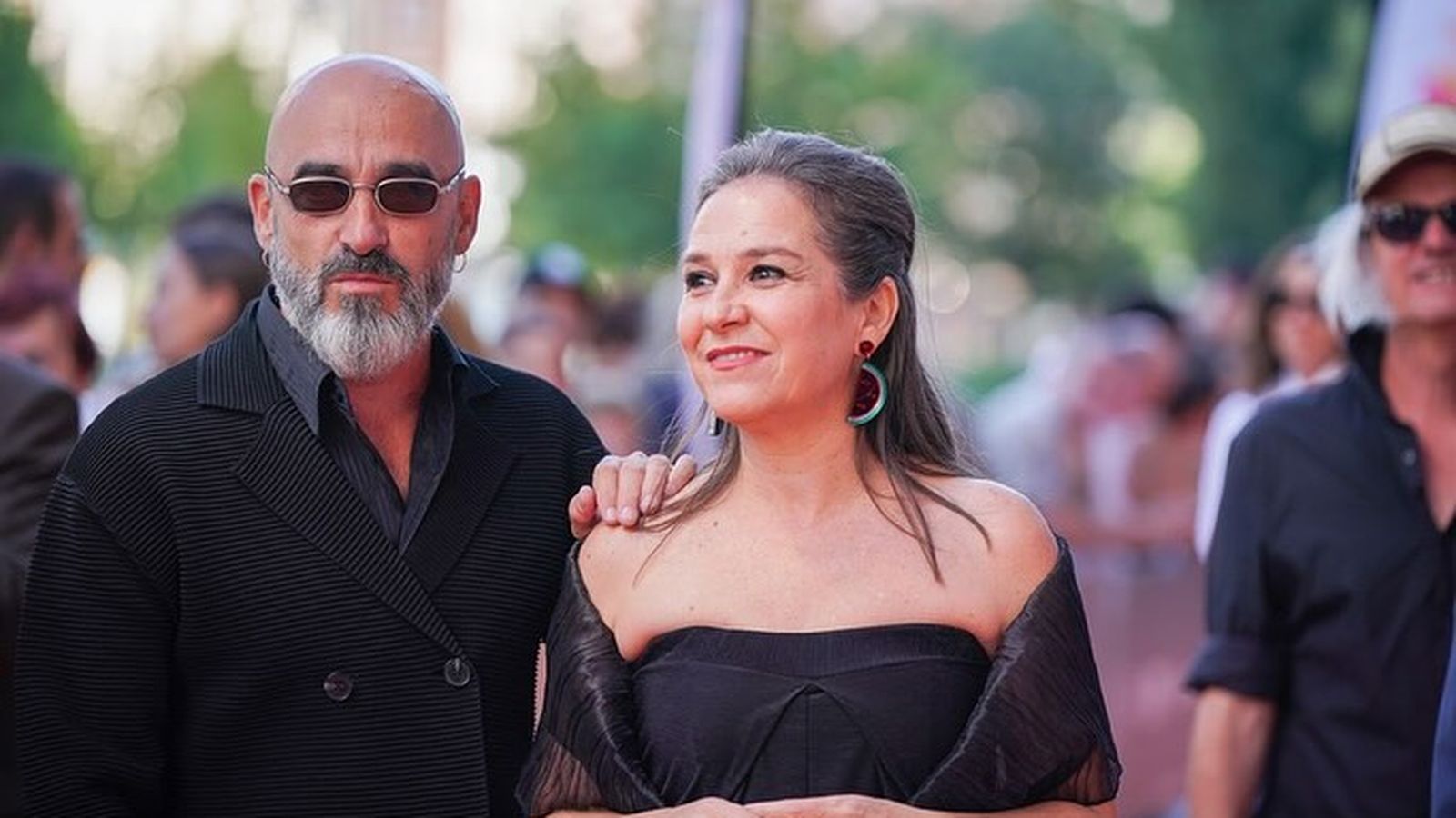 La actriz onubense, Pilar Gómez, en la presentación de 'Poquita fe'.