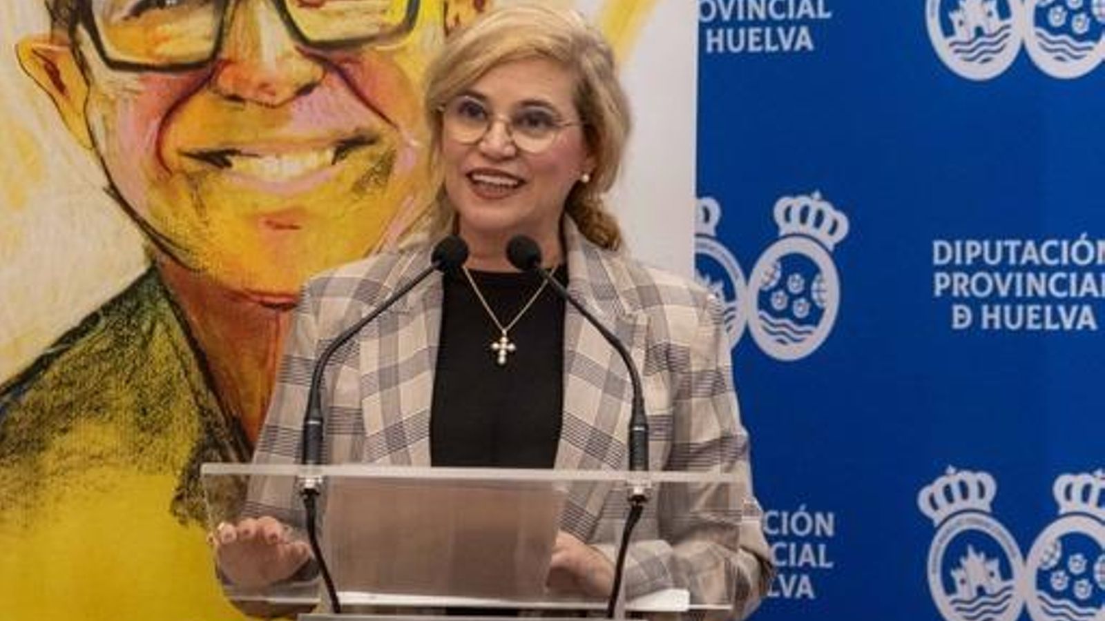 Gracia Baquero en la entrega del galardón.