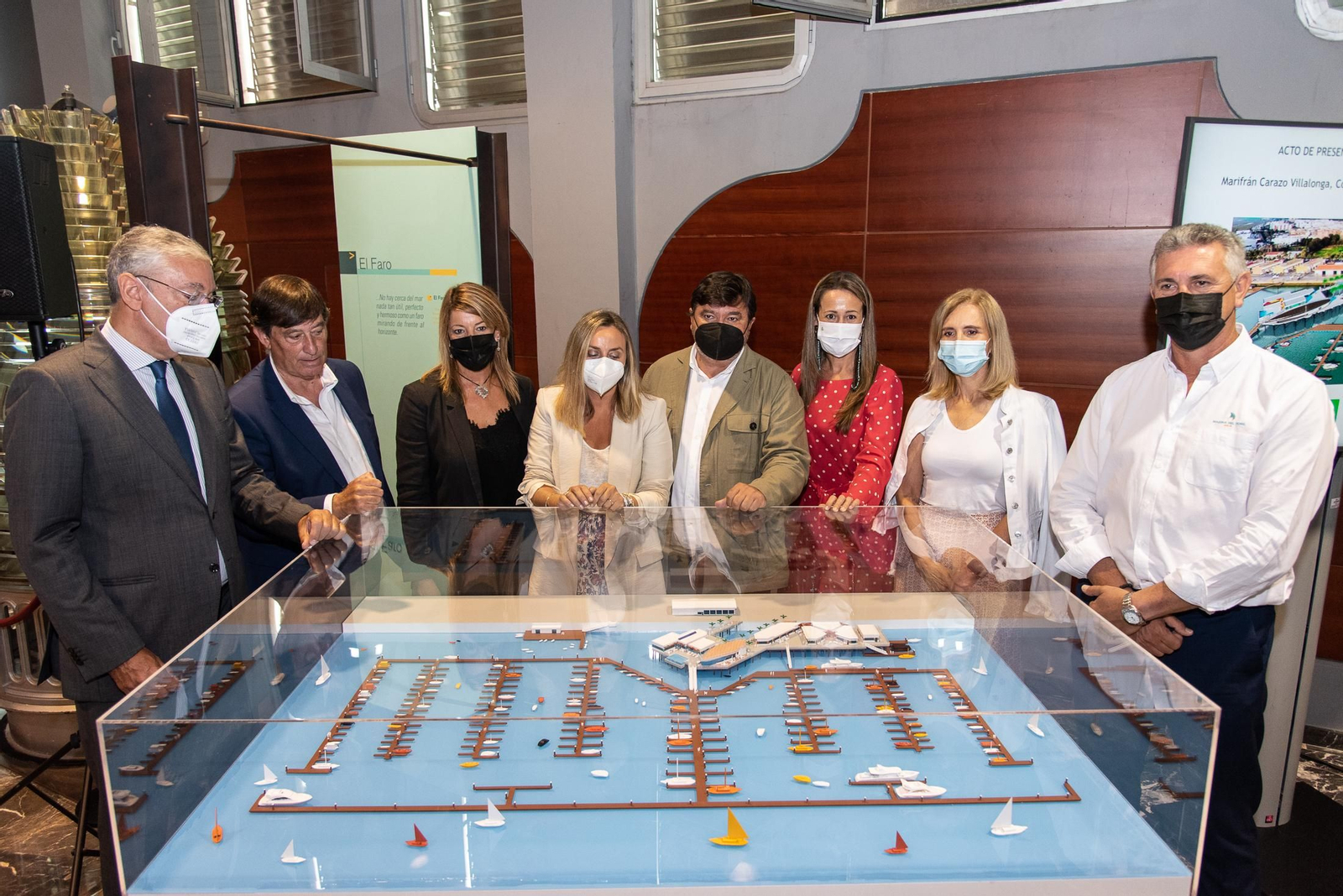 Imágenes de la presentación de la marina del Odiel del Puerto de Huelva