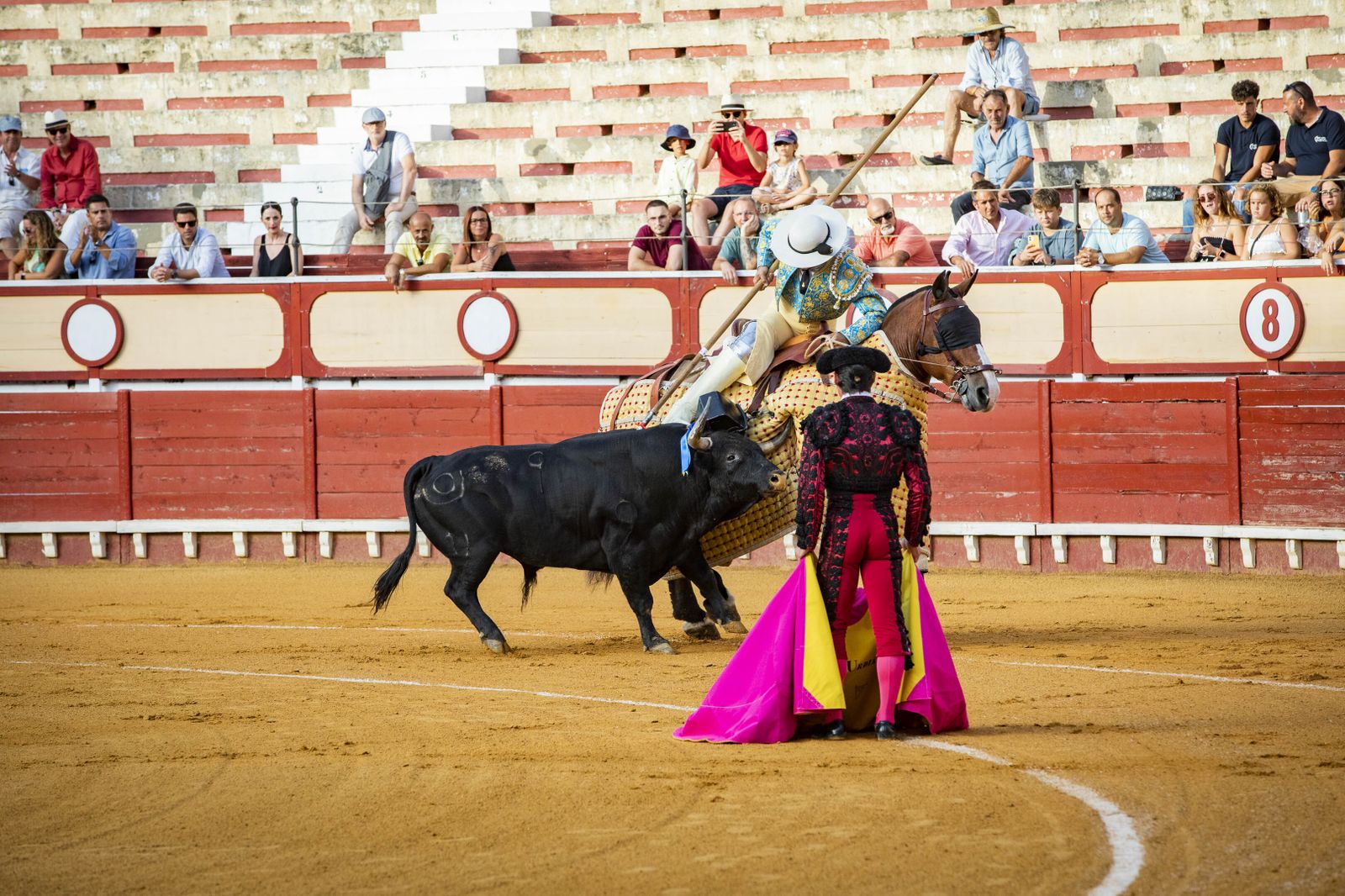 Diego Urdiales, Sebastián Castella y Daniel Luque, en la plaza de toros de El Puerto