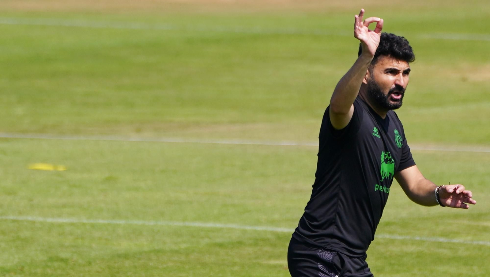 Romo, en un entrenamiento.