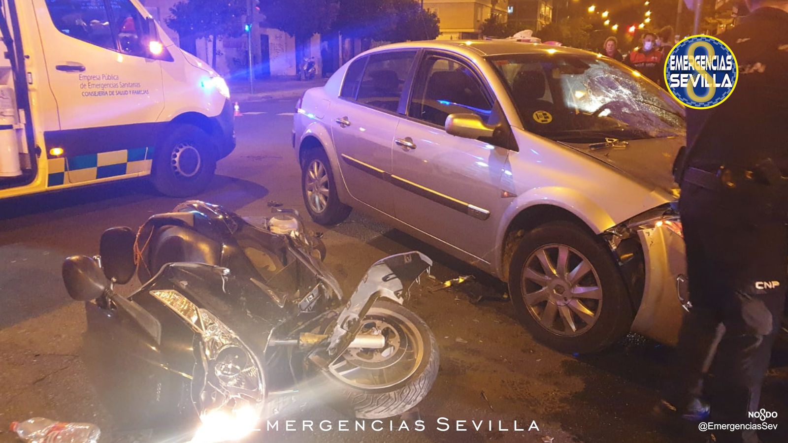 Un conductor drogado arrolló a un motorista en Sevilla el pasado lunes.