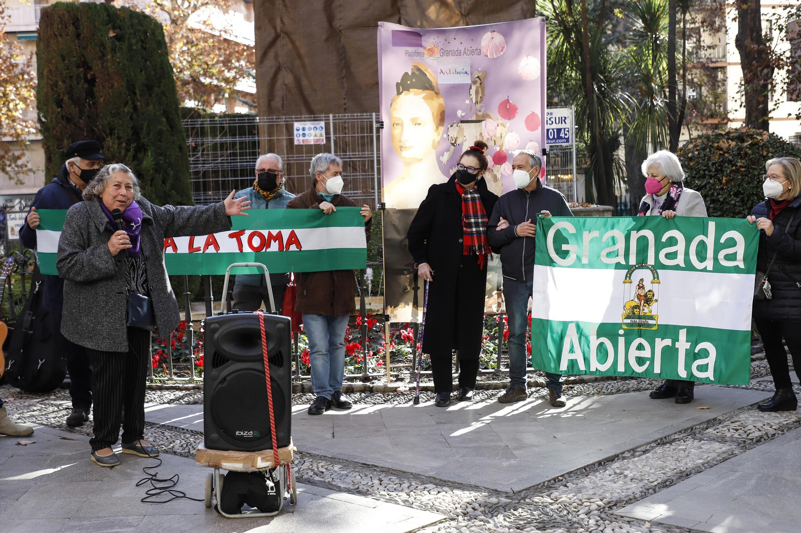 Granada Abierta celebra su acto alternativo a la Toma en honor a la Mariana