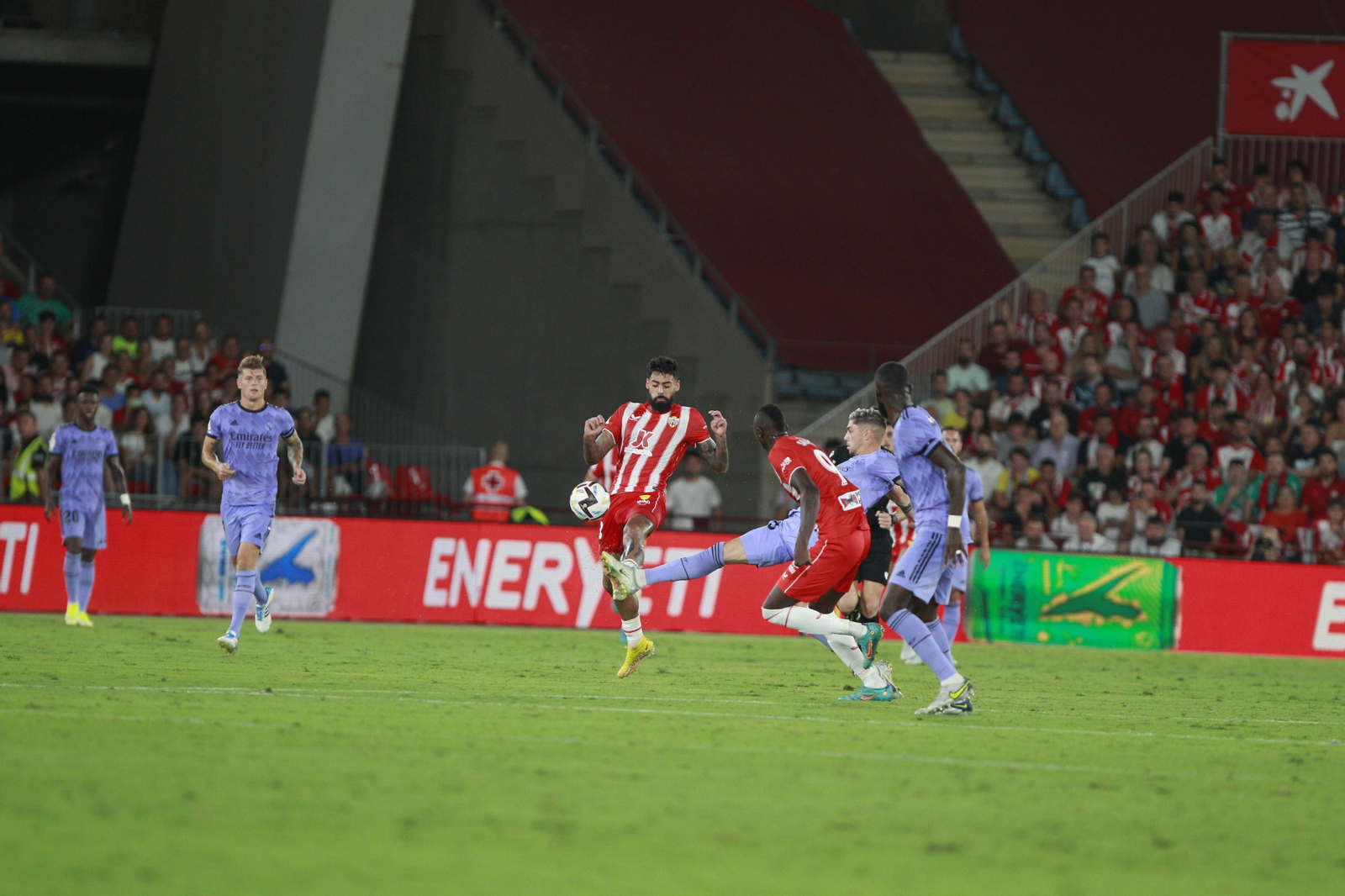 Imágenes del partido U.D. Almería-Real Madrid C.F. de la Liga Santander