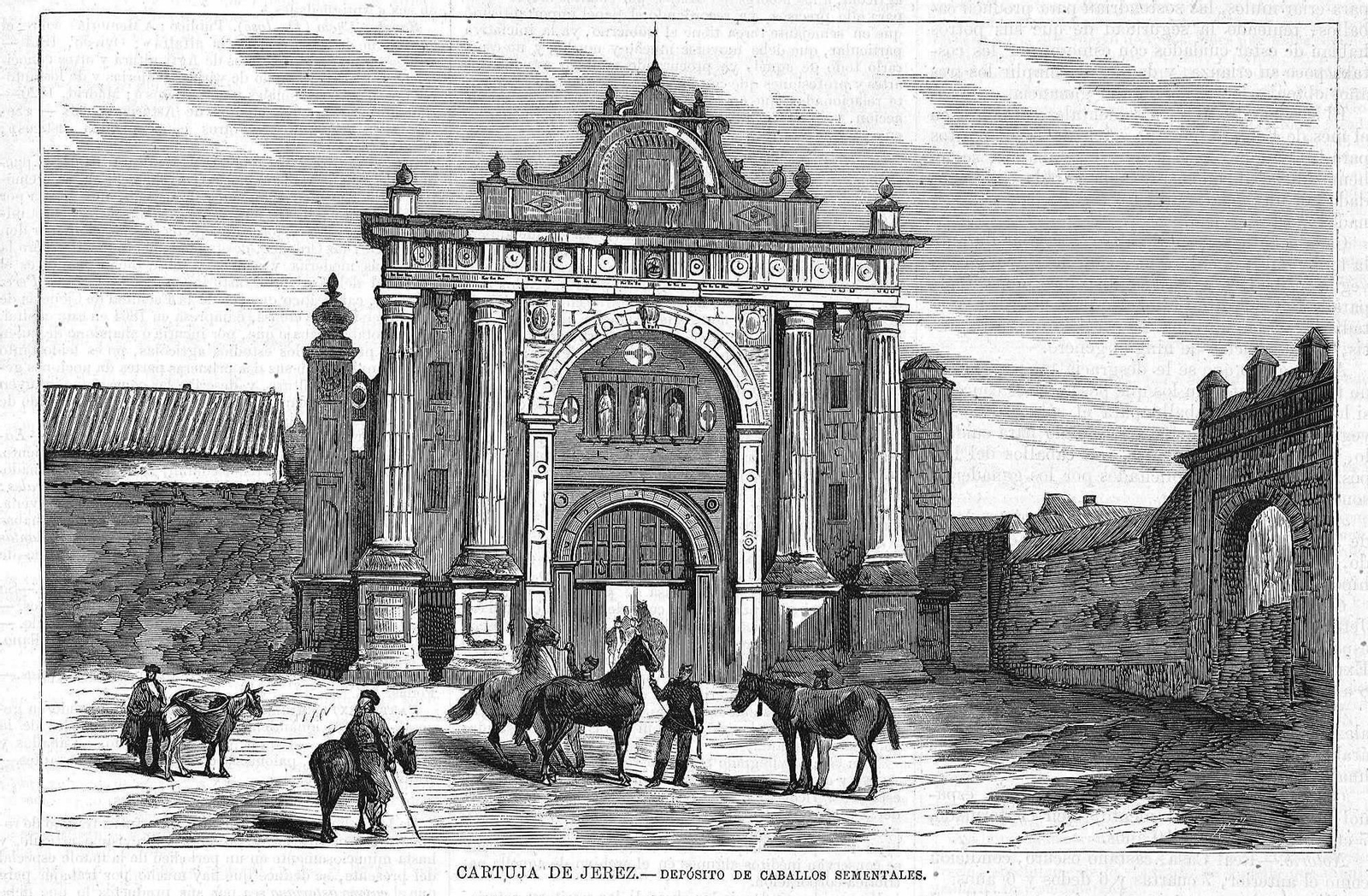 La Cartuja de Jerez como depósito de sementales en 1877.