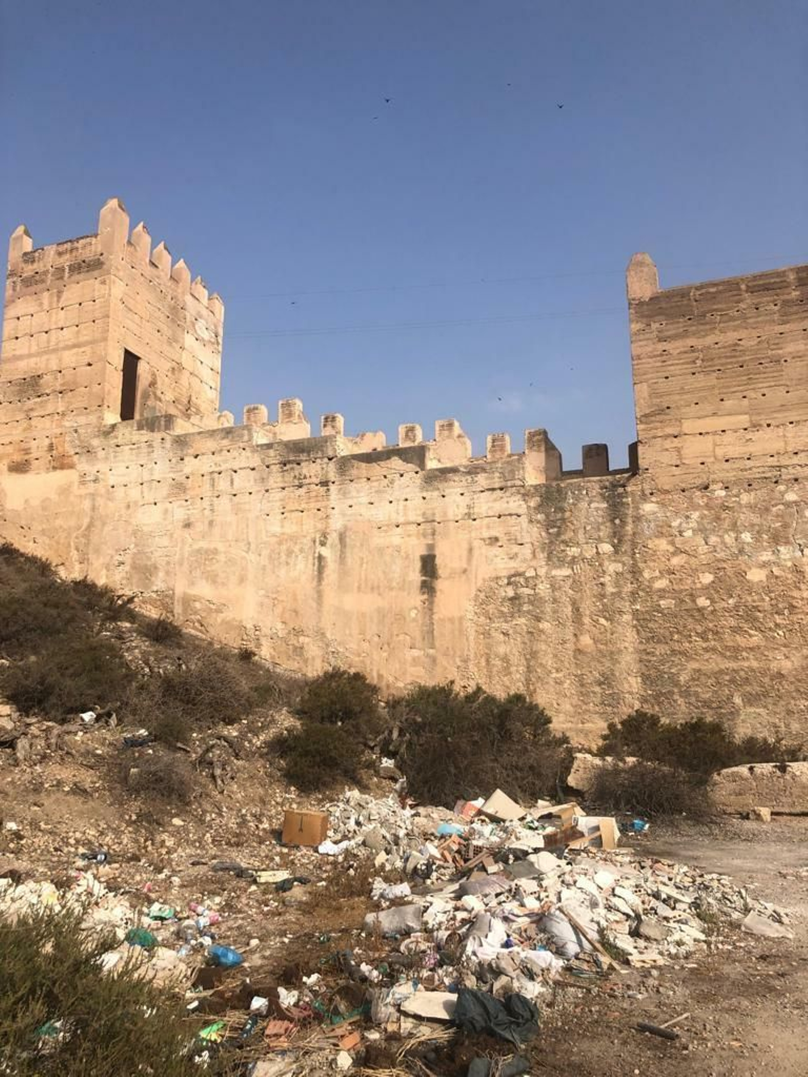 Imagen del antes del entorno de la Alcazaba