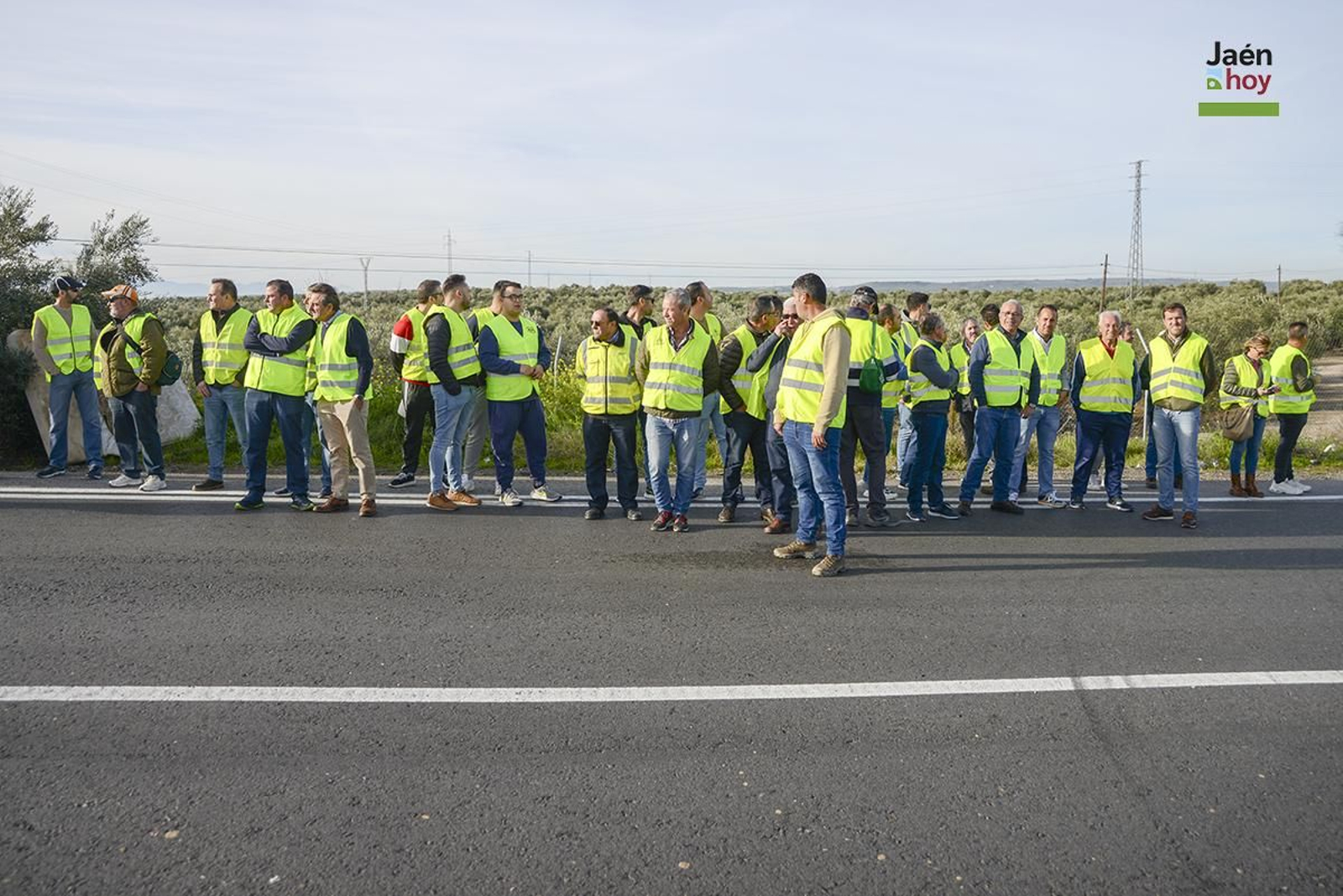 El campo protesta en Jaén por las medidas de la PAC.