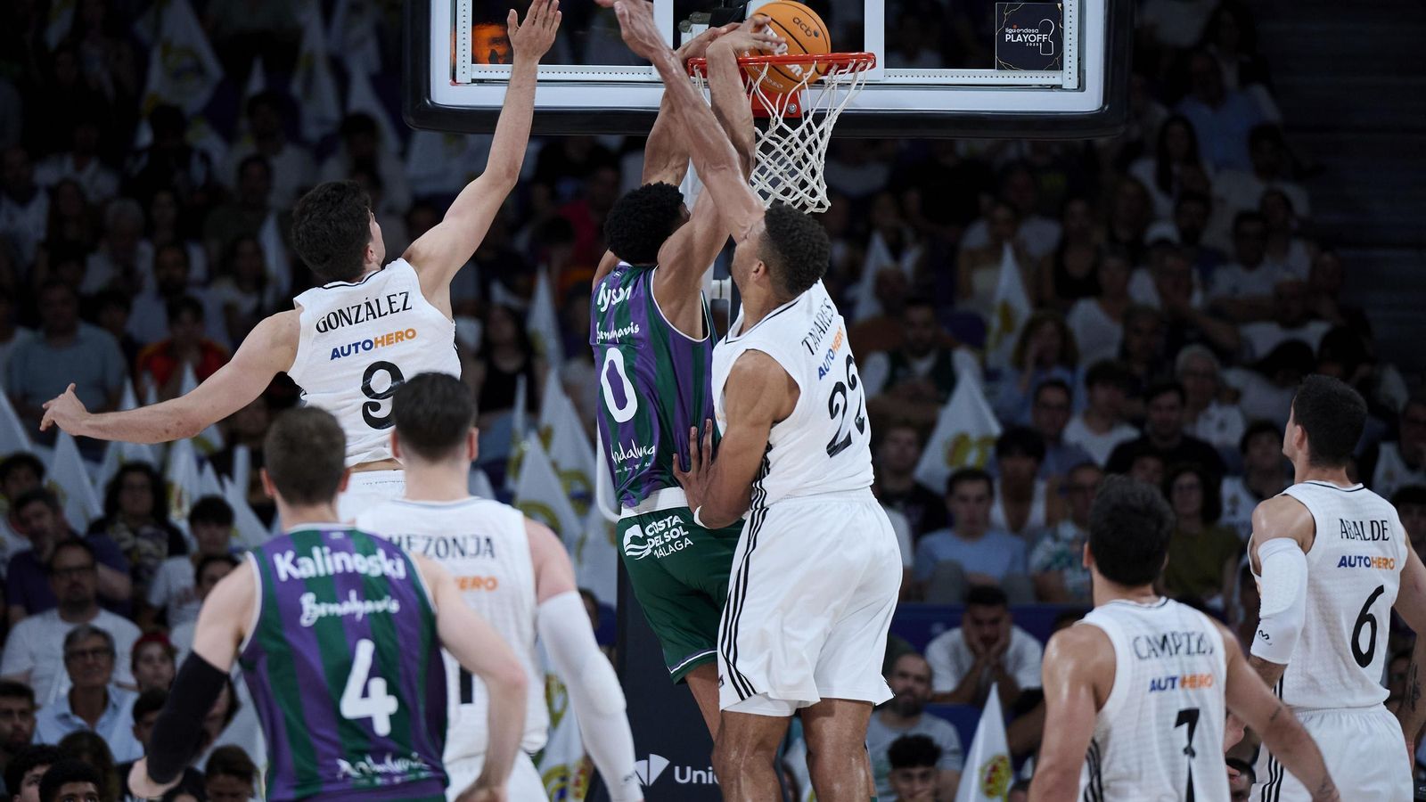 El Real Madrid-Unicaja, en fotos