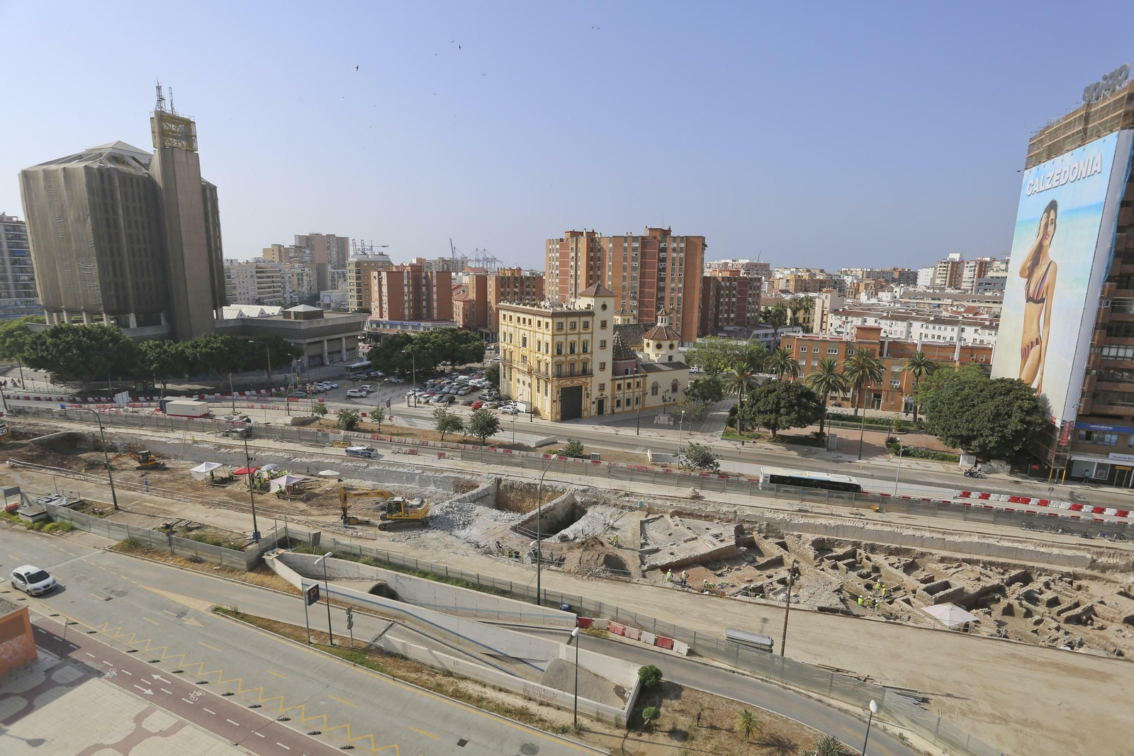 Las fotos de los restos arqueológicos en la obra del Metro de Málaga