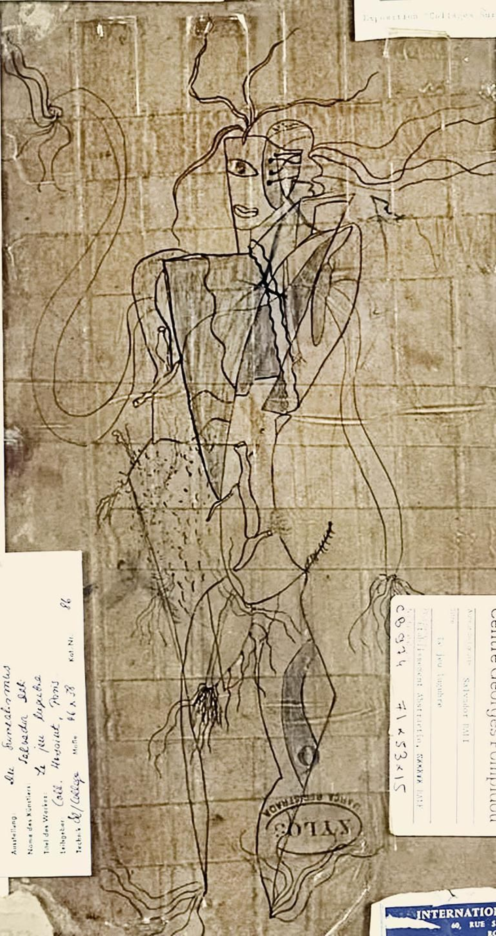 Detalle de la imagen en el reverso de 'El juego lúgubre'.