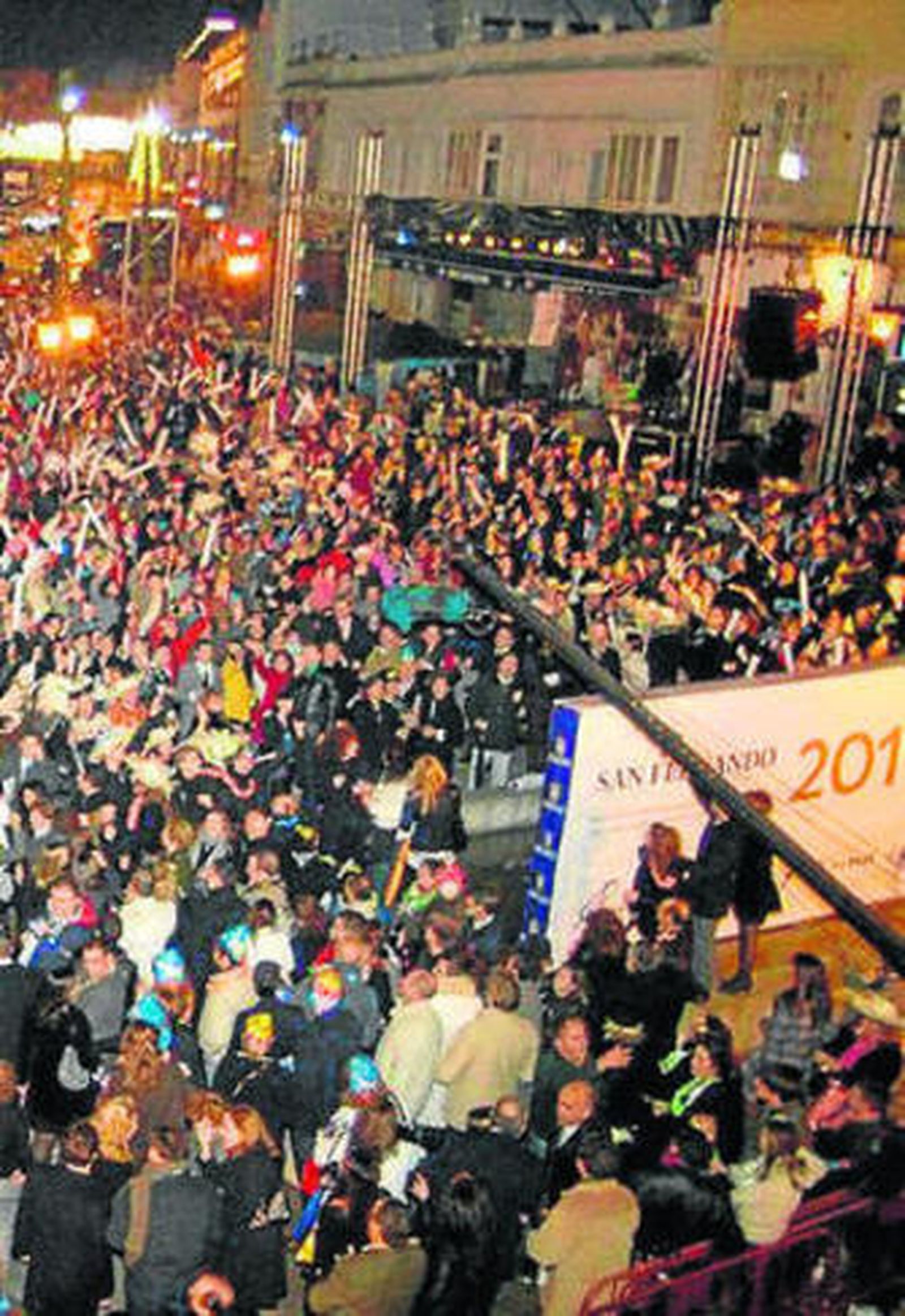 Las campanadas isleñas en 2010.