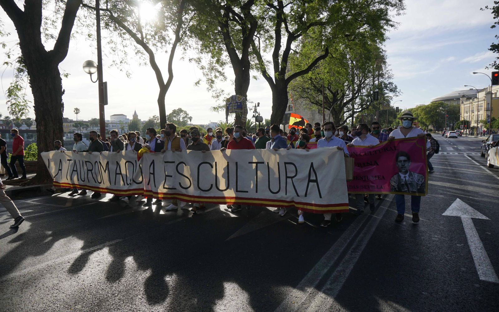 Las imágenes de la manifestación en favor de la tauromaquia