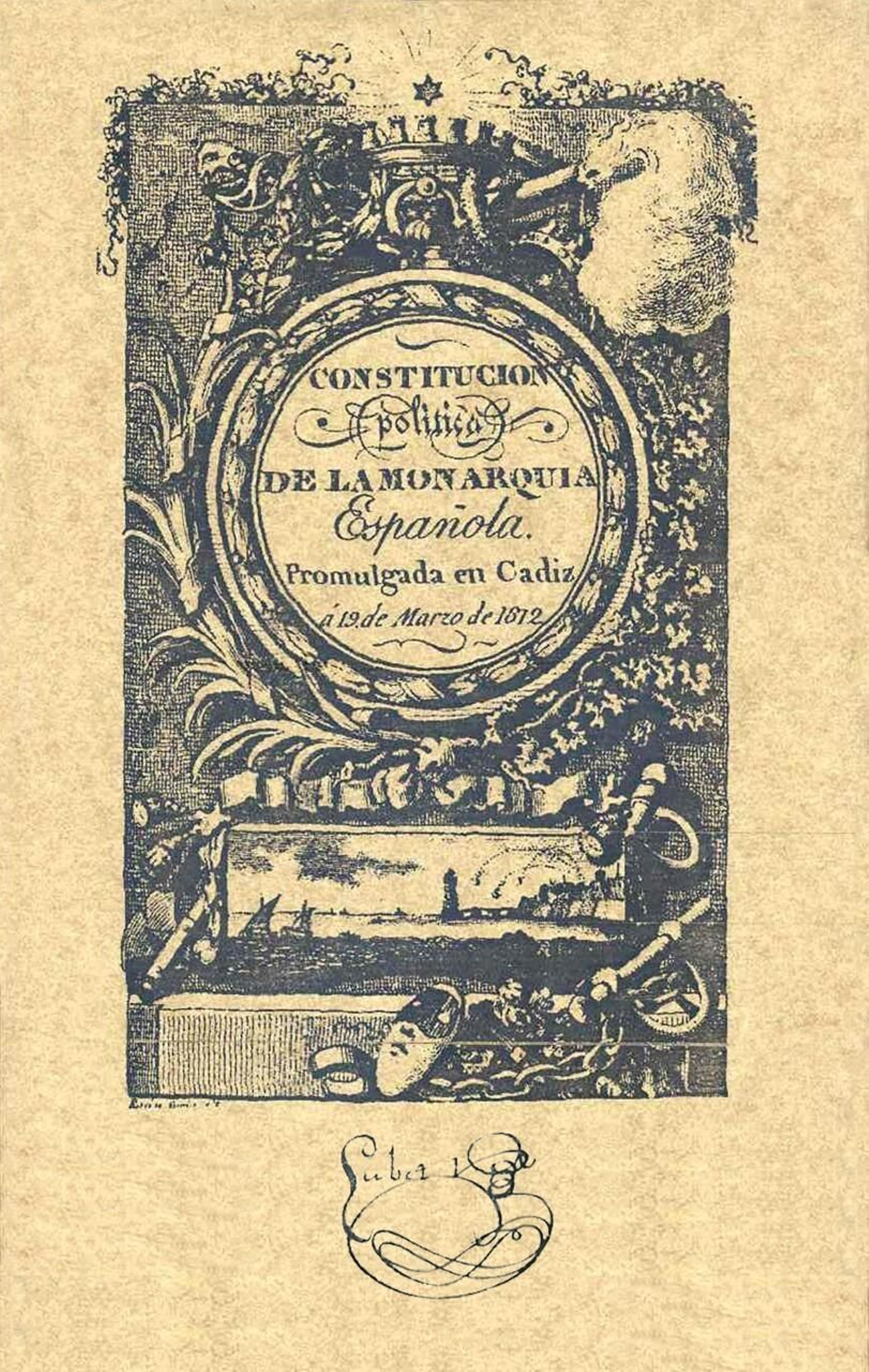 Constitucion 1812 y firma