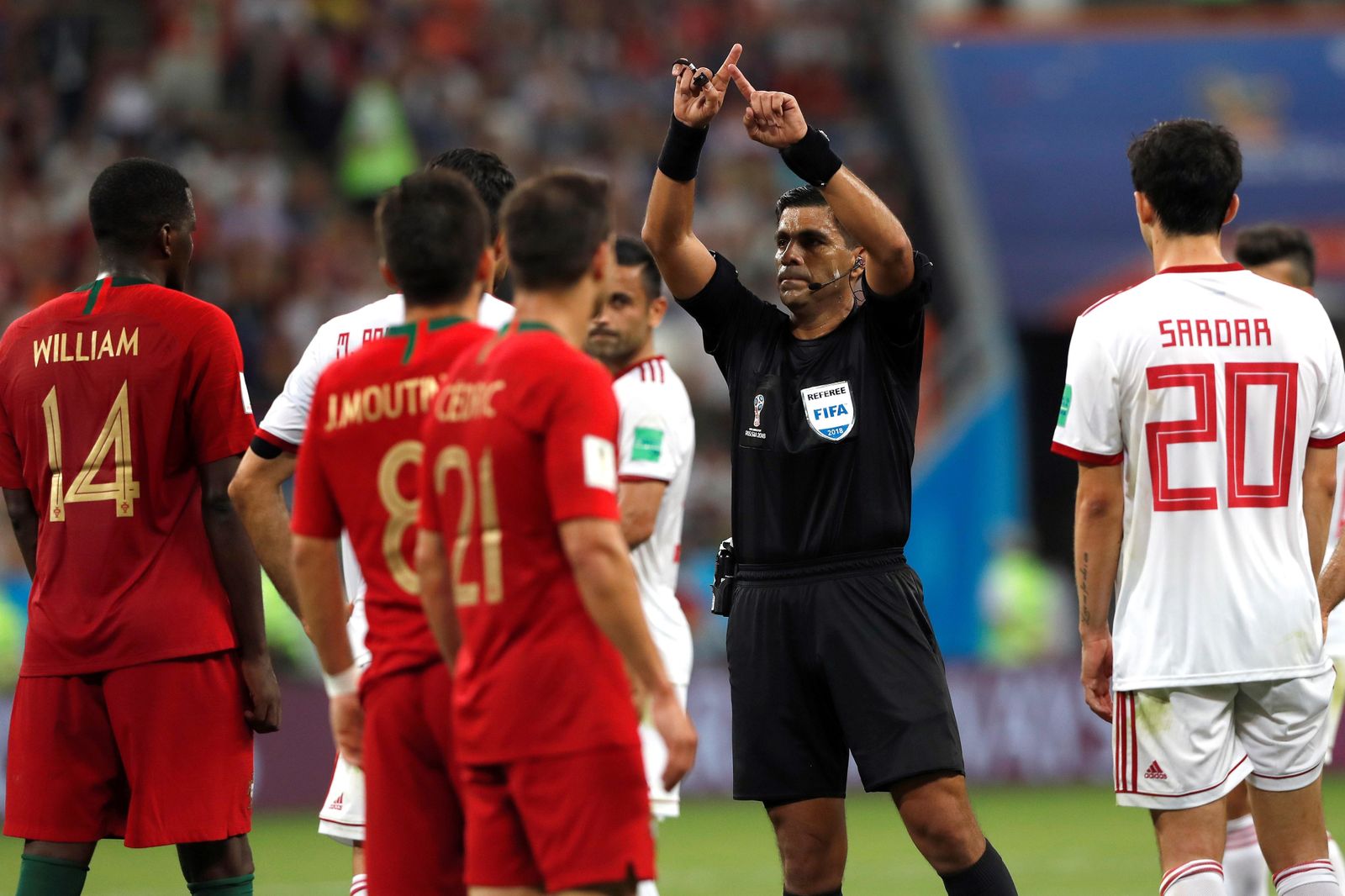 Las imágenes del Irán-Portugal