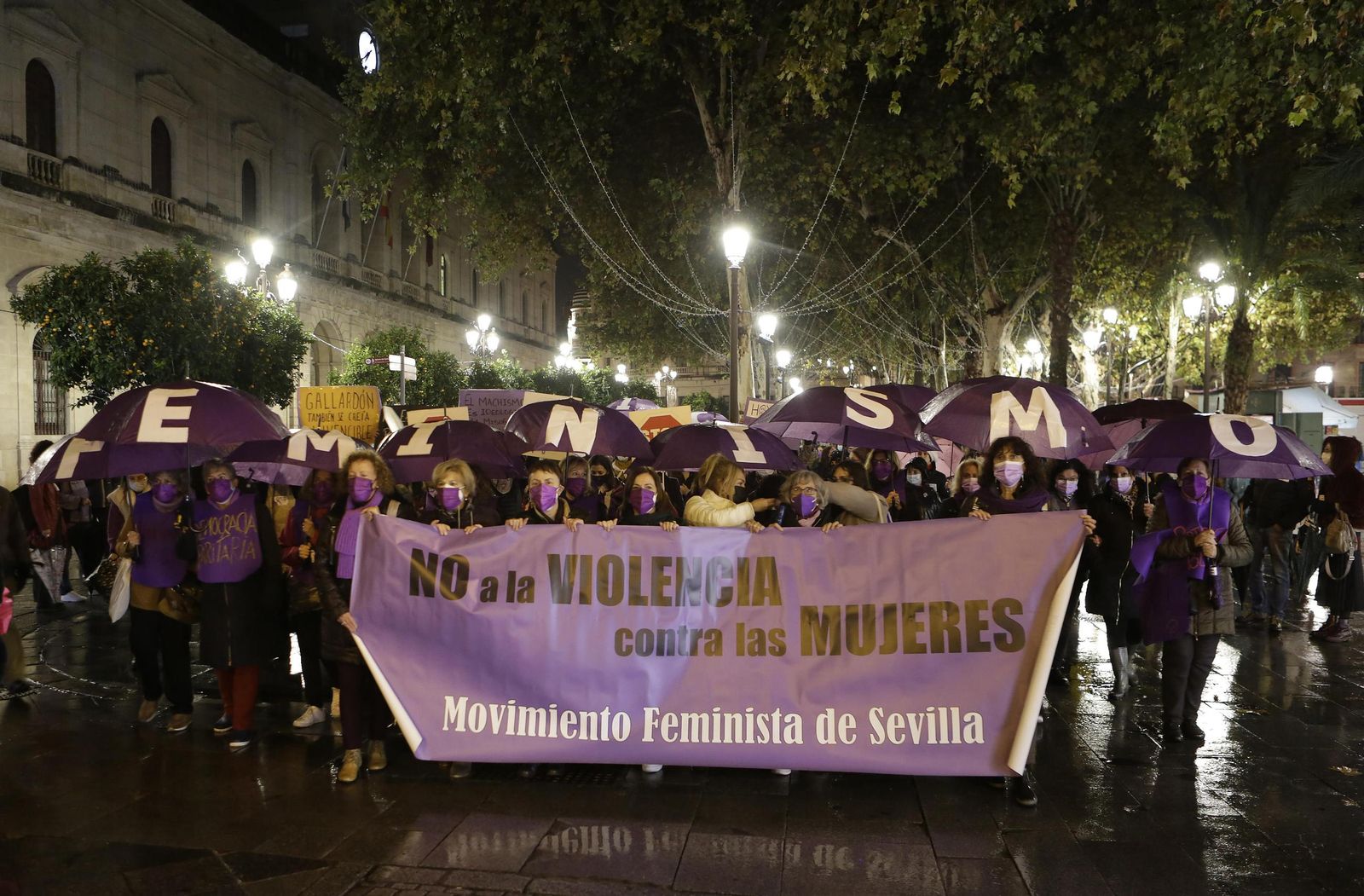 Manifestación por el 25N en Sevilla.