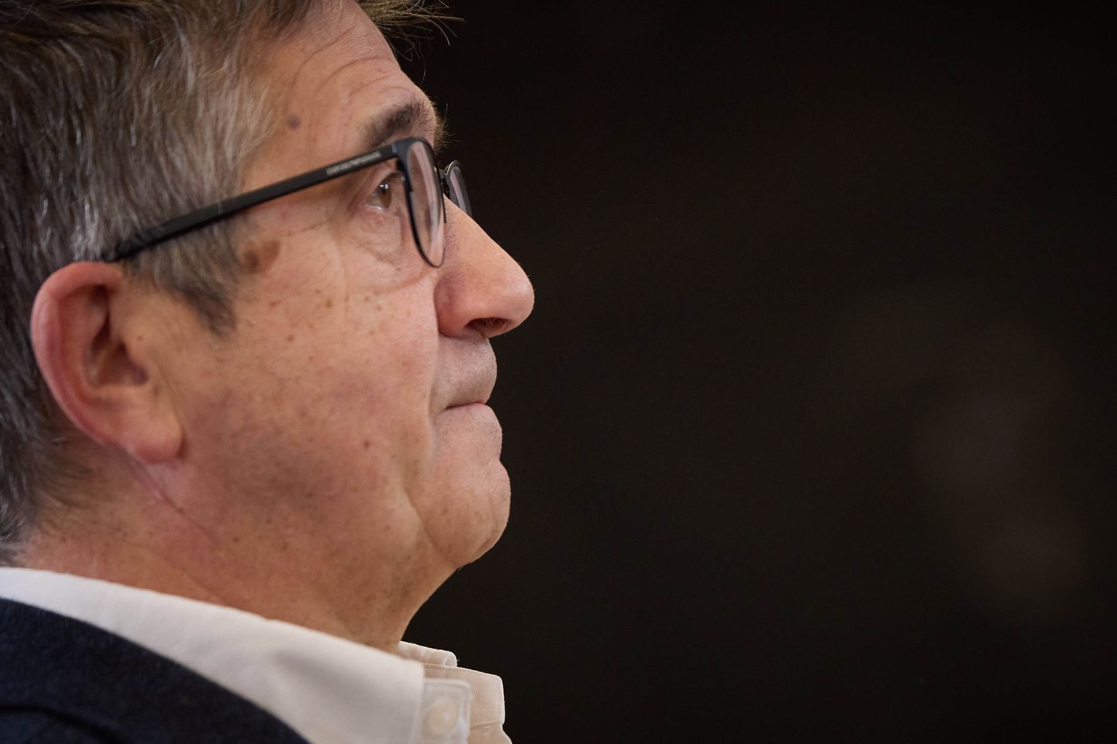 El portavoz del PSOE en el Congreso, Patxi López, durante una comparecencia celebrada este viernes.