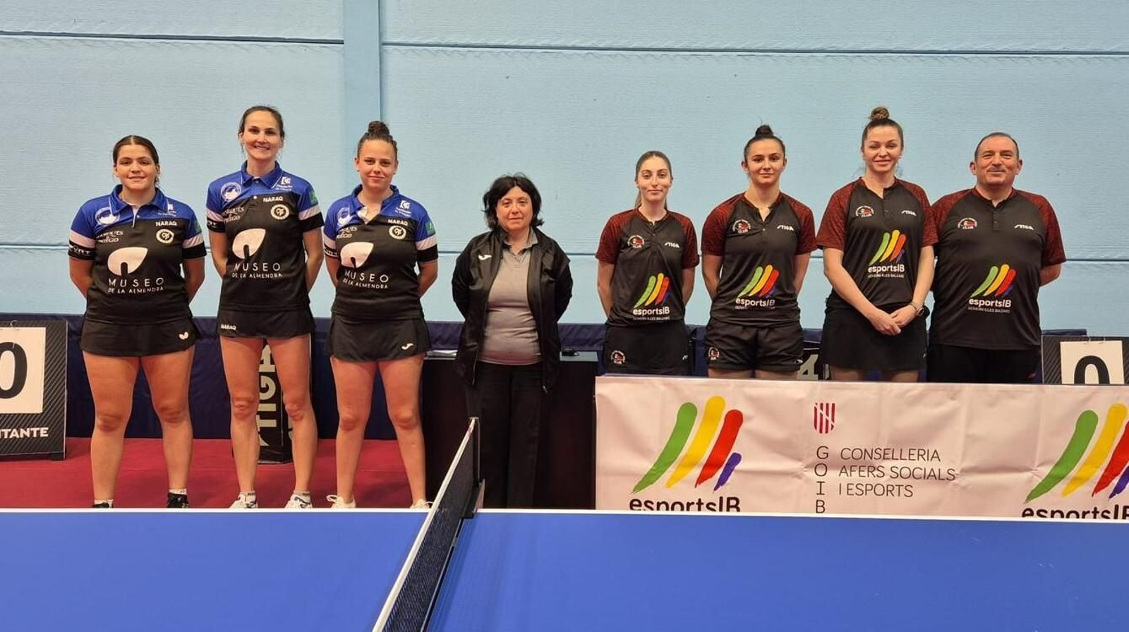 Las palistas que participaron en el Son Cladera - Museo de la Almendra.