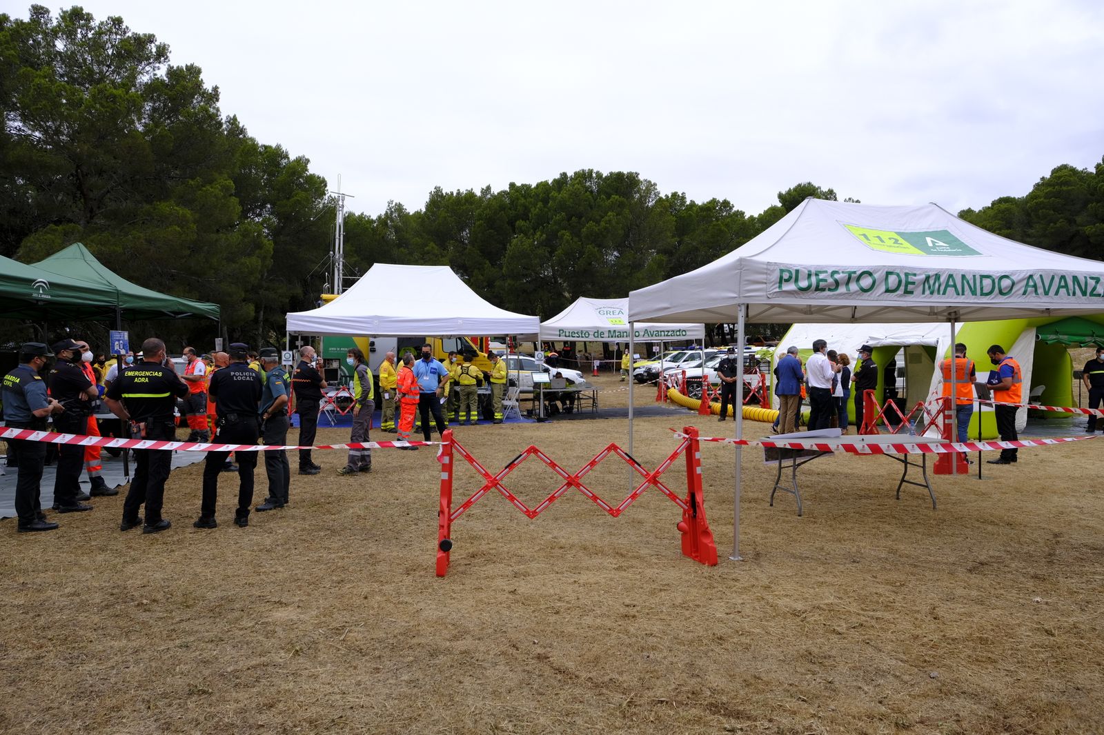 Fotogalería simulacro incendio forestal. Parque periurbano de Castala. Berja (Almería)