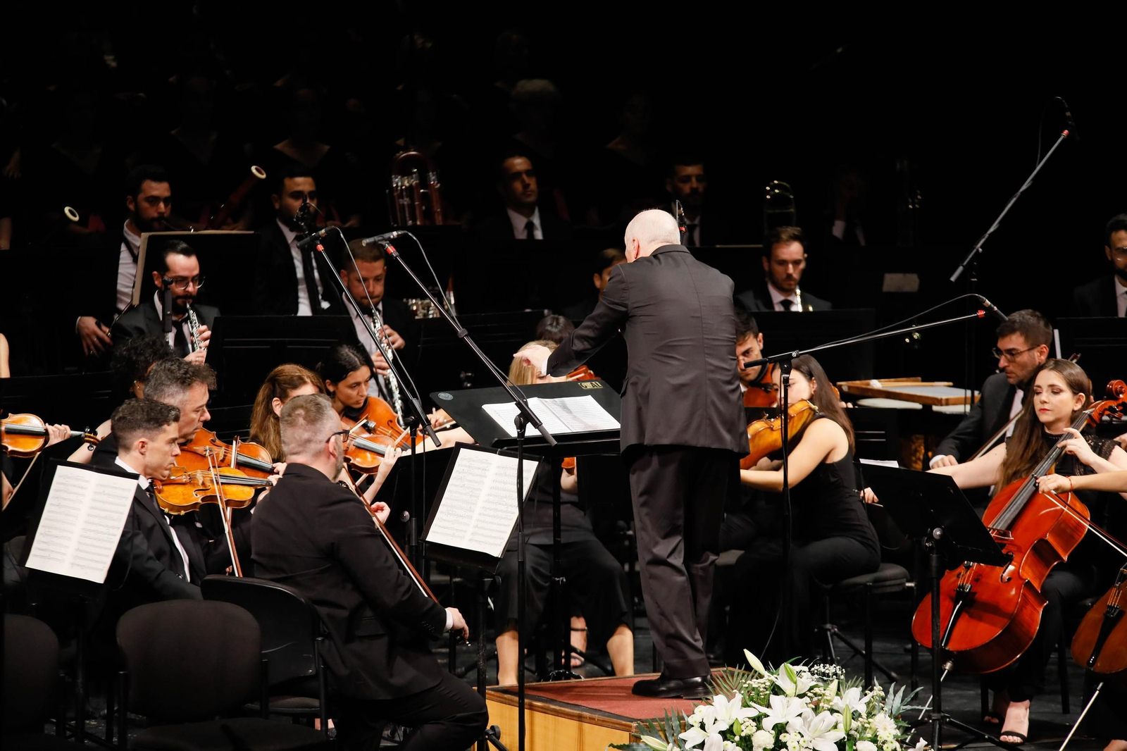 Imágenes de la novena Beethoven interpretado por la OCAL y Orfeón para Cajamar