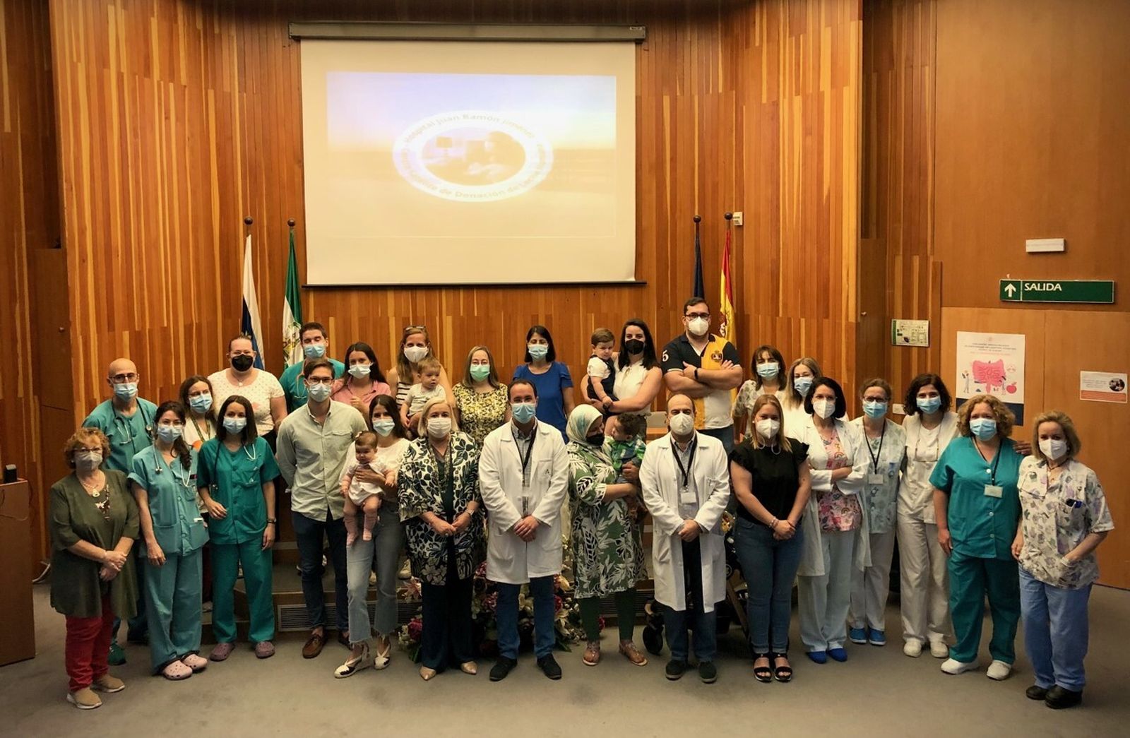 Un momento del homenaje a las madres donantes de leche.