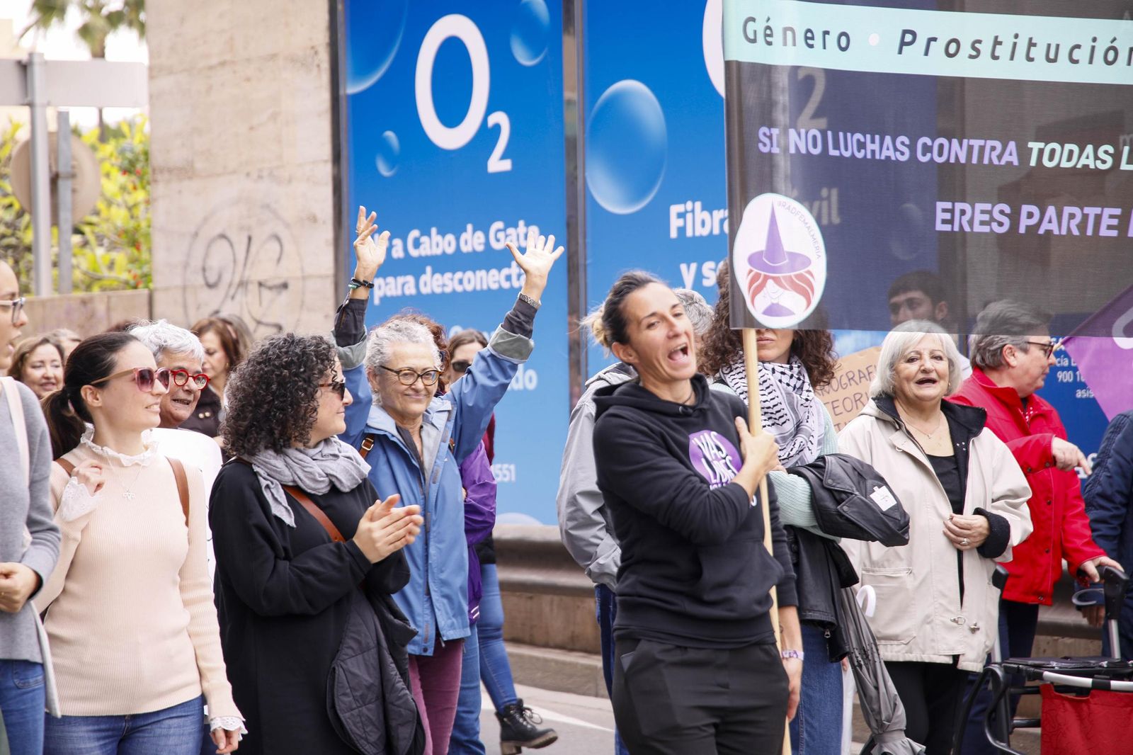 Las imágenes de la manifestación realizada por la Plataforma de Acción Feminista en Almería