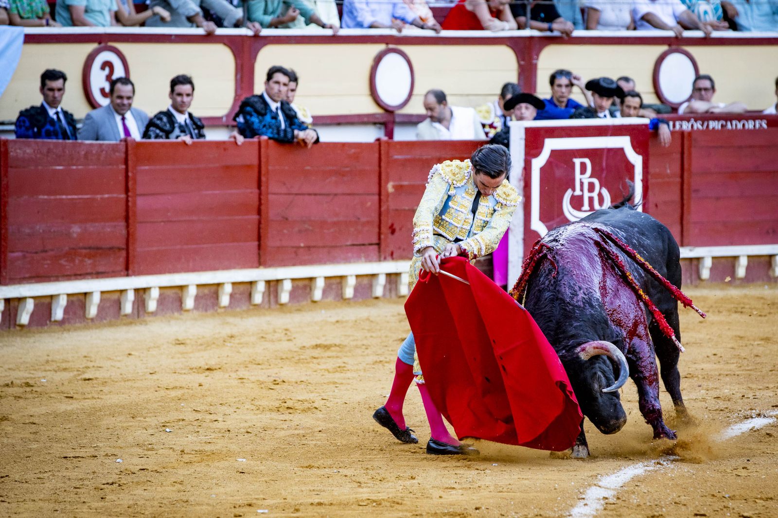 Daniel Crespo, Manzanares y Juan Ortega, en la plaza de toros de El Puerto