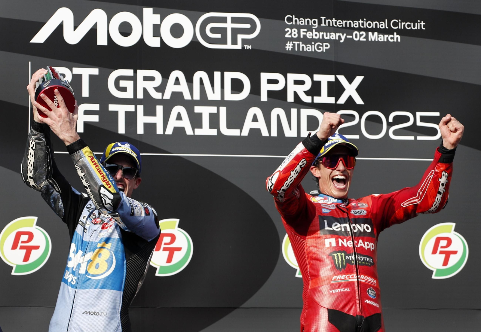 Las fotos del triunfo de Marc Márquez en Tailandia