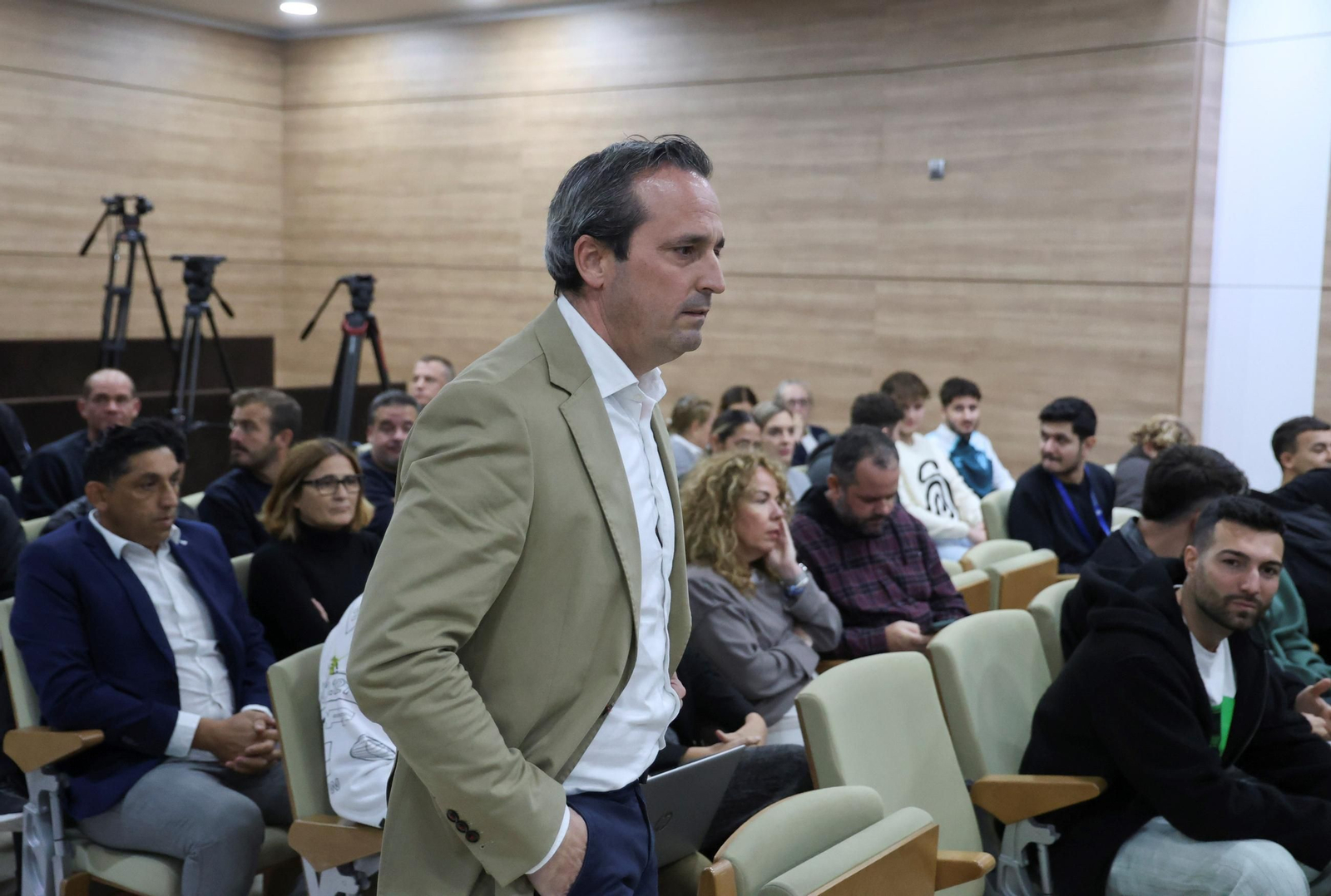 Kike Pérez, en La Rosaleda.