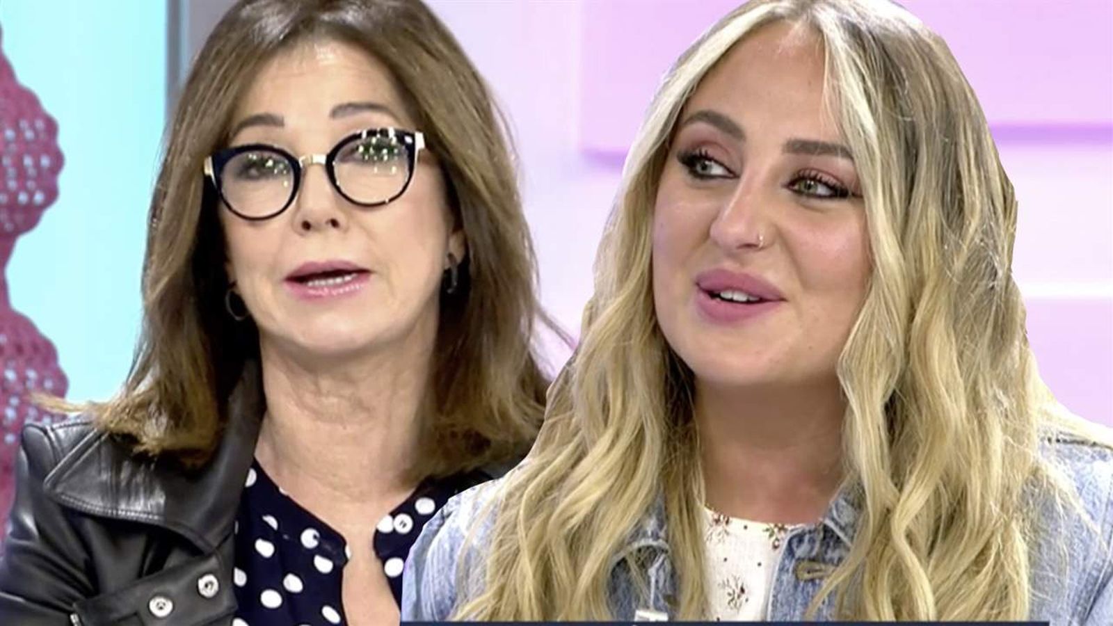 Rocío Flores y Ana Rosa Quintana, en la mañana del viernes, en 'El programa de AR'.