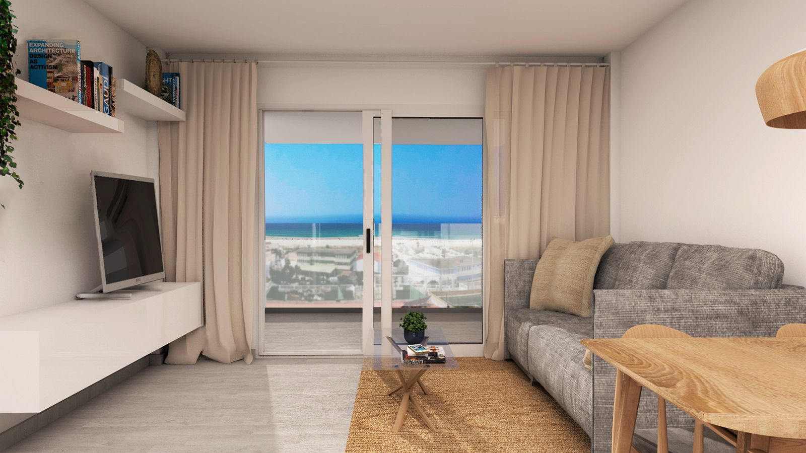 Recreación del Edificio Mirador del Sur.