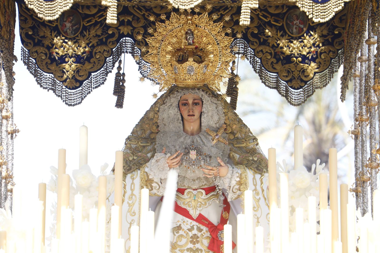 La virgen de la Merced el pasado Lunes Santo