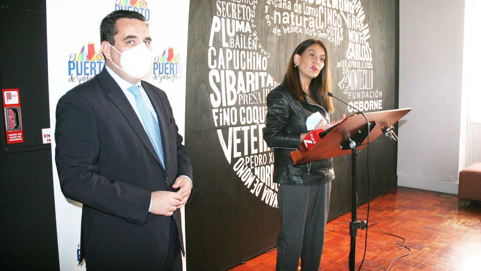 La delegada de Turismo, durante su intervención.