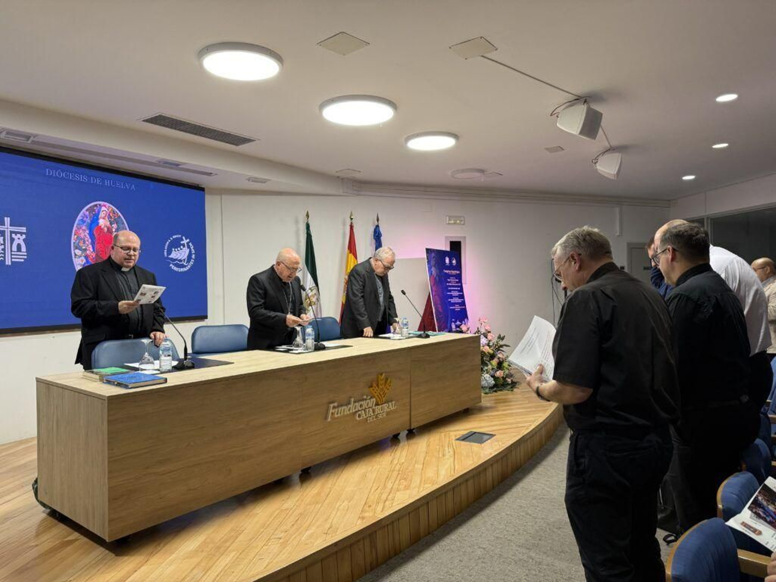 Un momento de la inauguración del Congreso Mariológico ayer tarde en el Centro Cultural José Luis García Palacios.