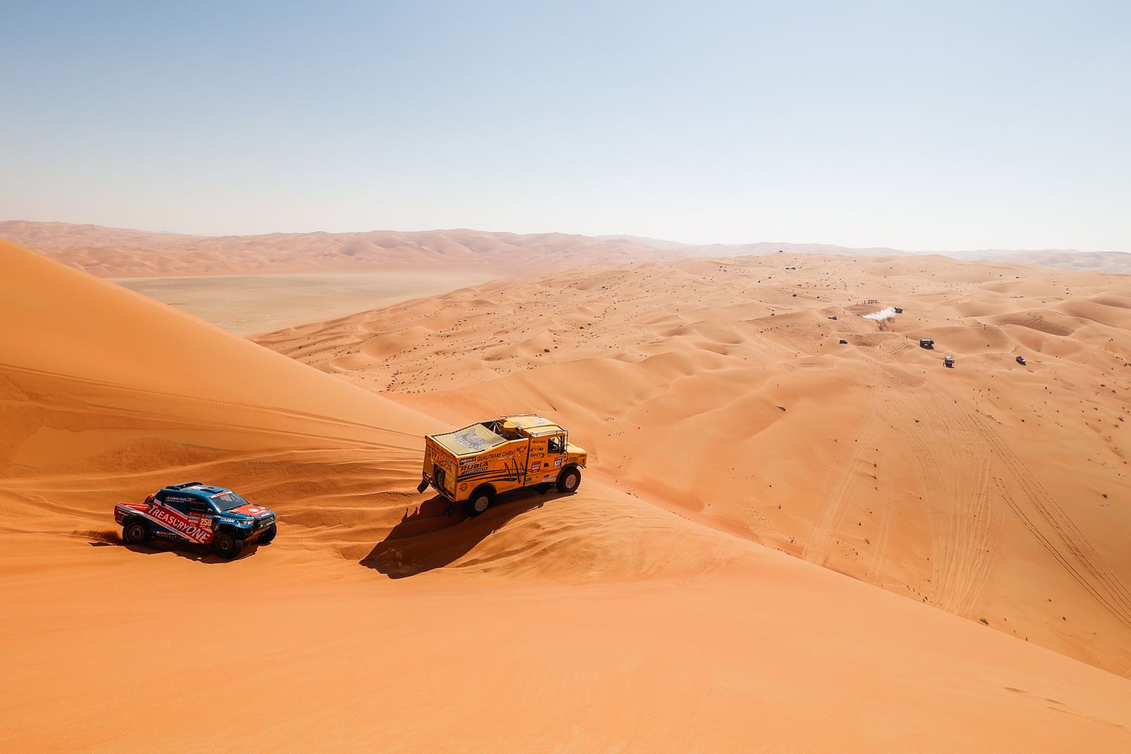 Las mejores fotos del Dakar por las dunas