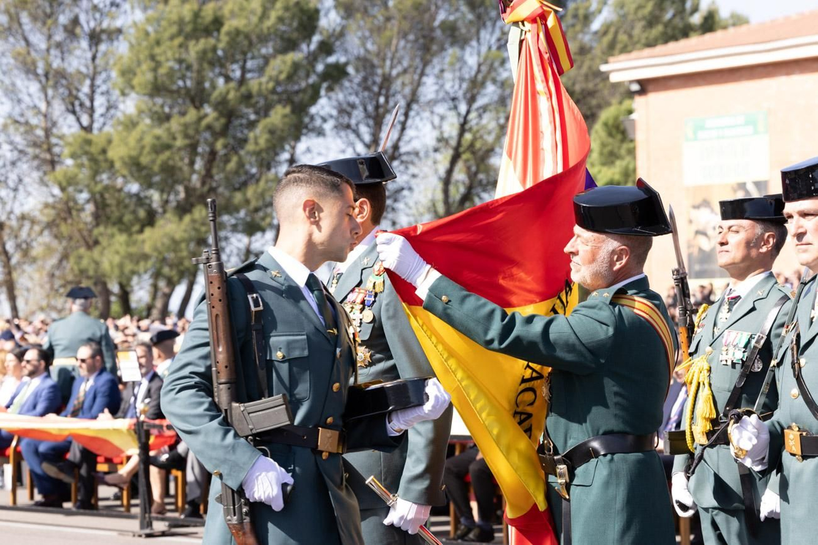 Acto de jura de bandera de la 130ª promoción de guardias civiles de la Academia de Baeza