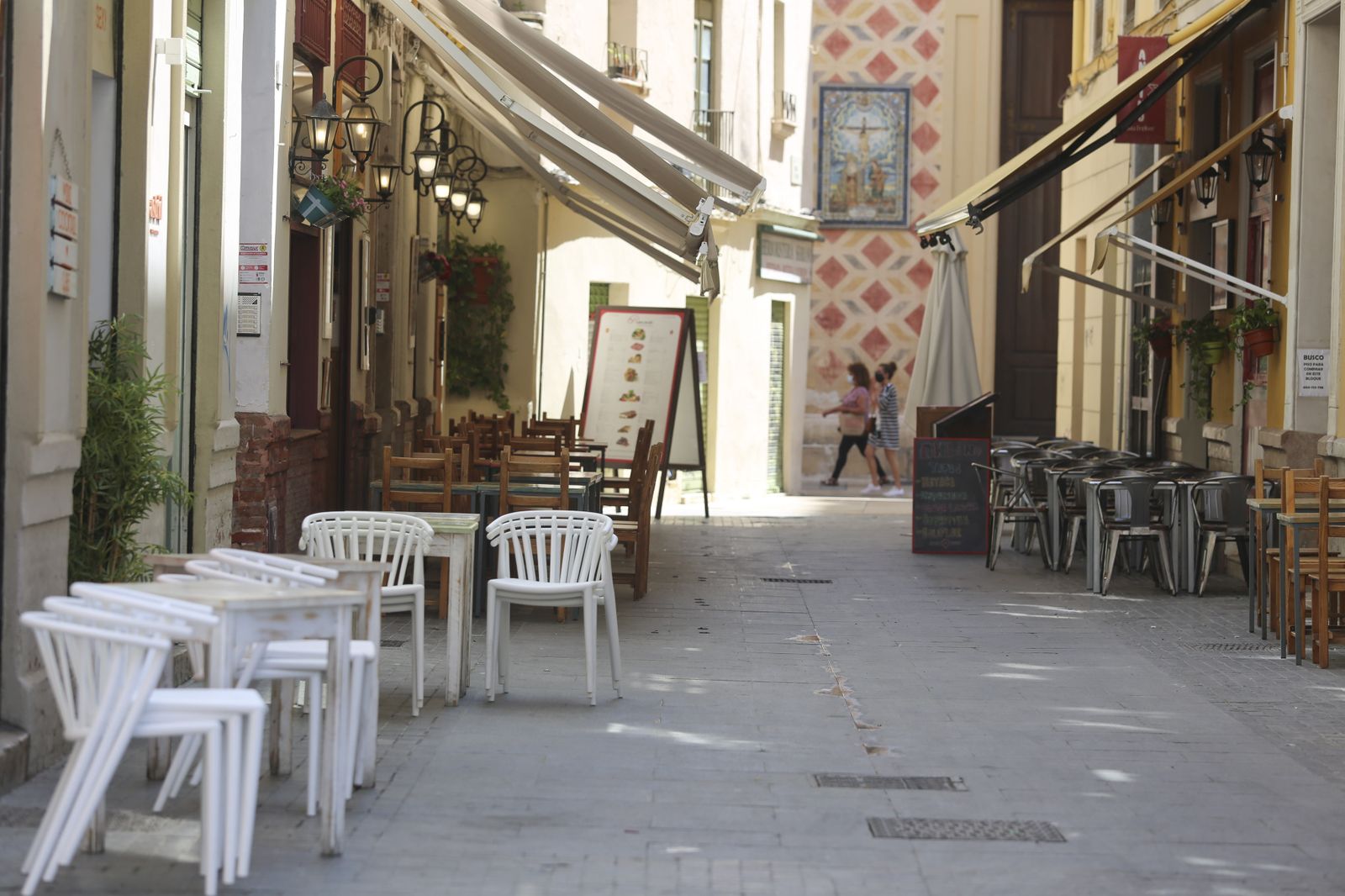 Bares vacíos en Málaga