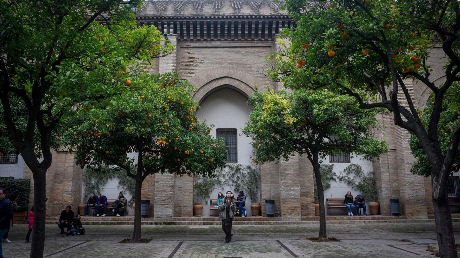 La fachada norte del Patio de los Naranjos que se va a intervenir.